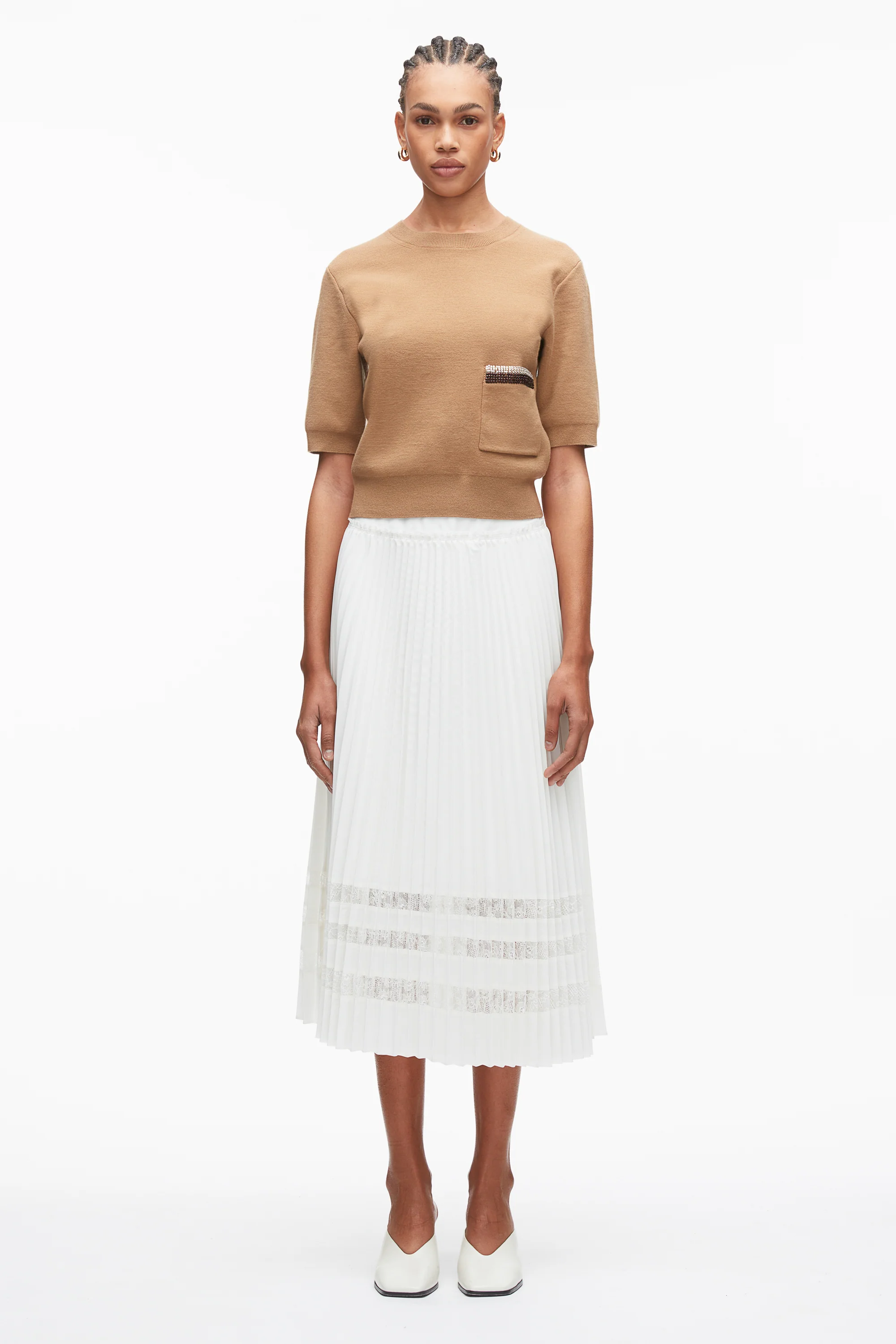 Beaded Embellishment Knit Top - Image 2