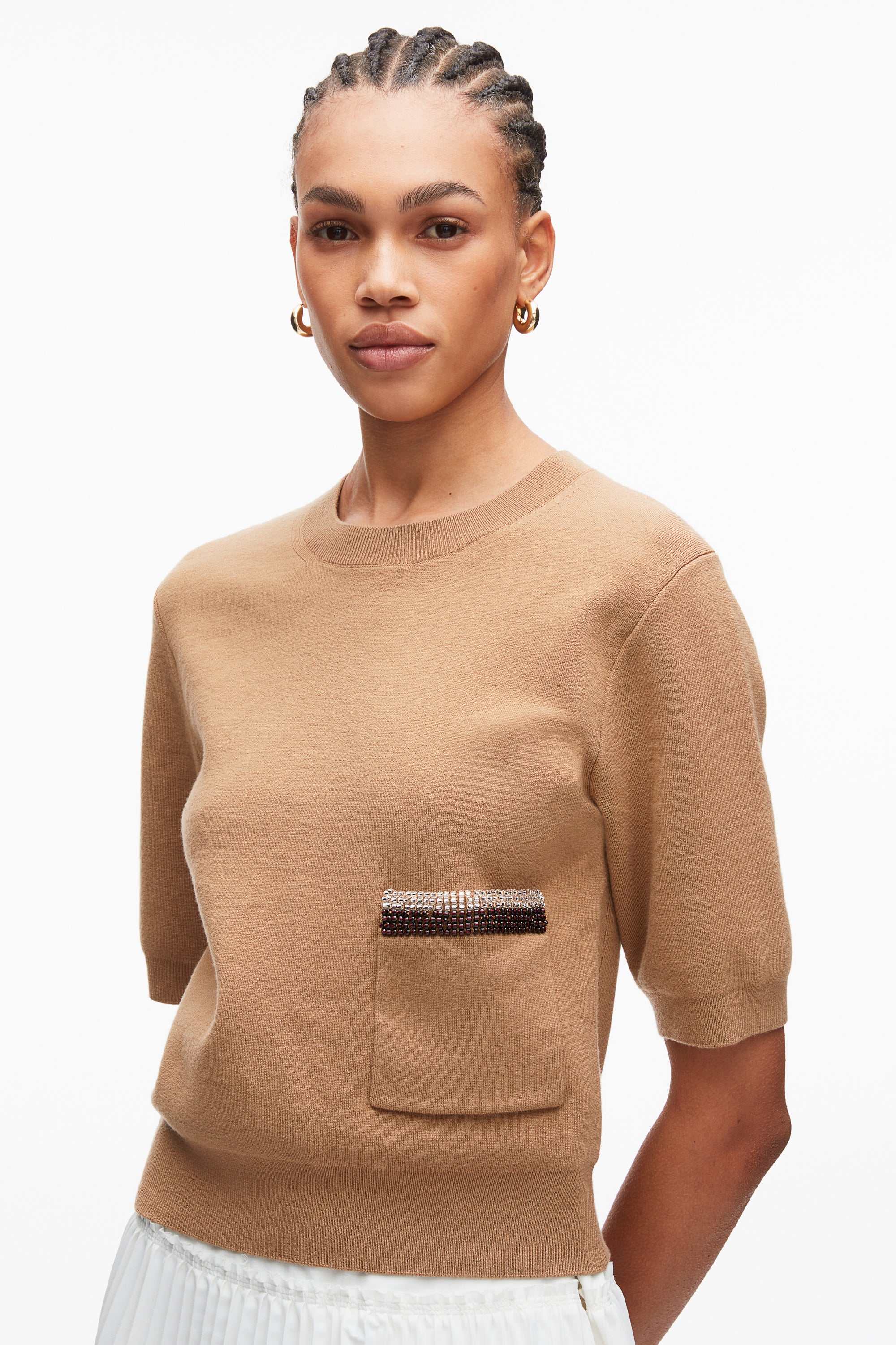 Beaded Embellishment Knit Top - Image 6