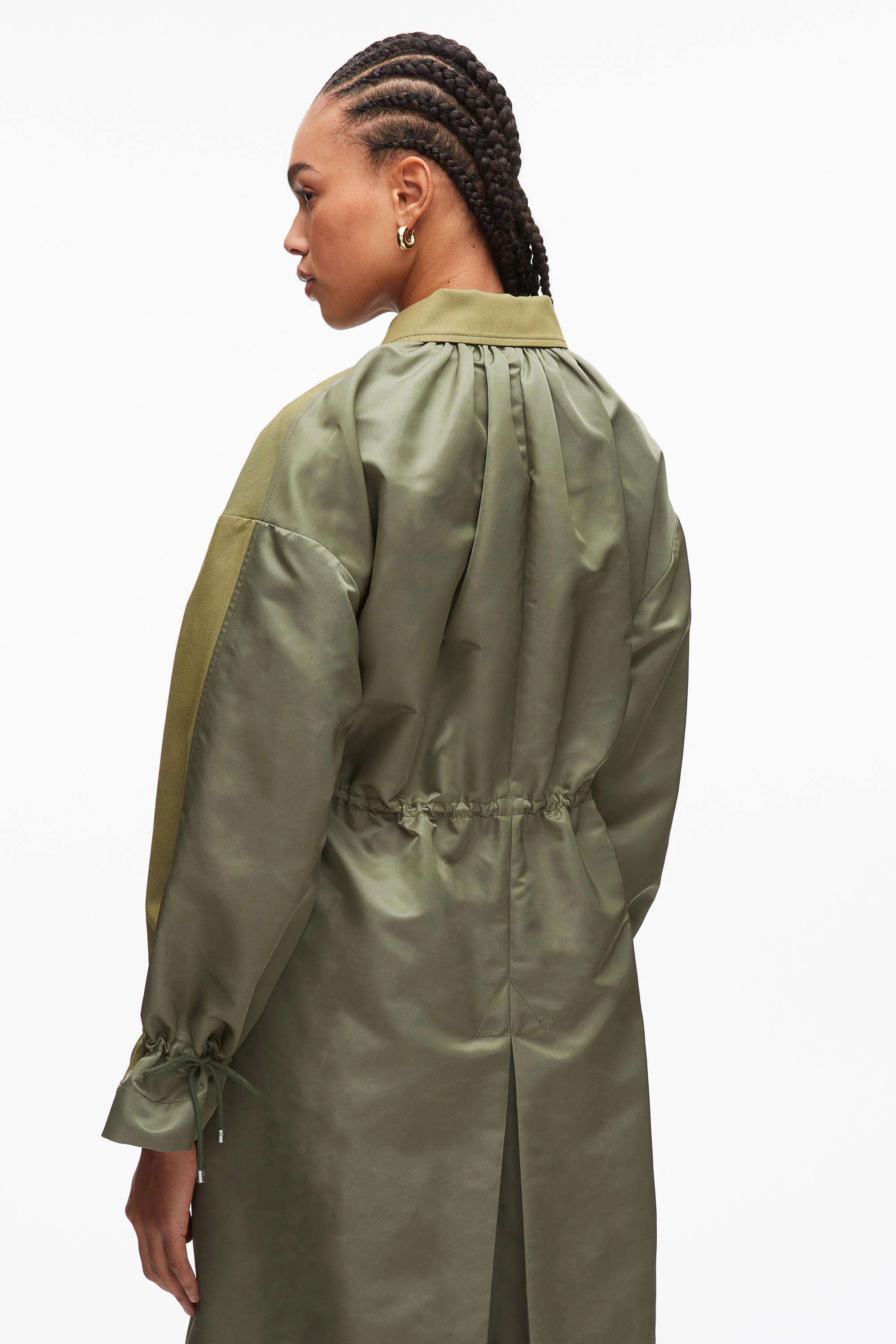 Bicolor Blouson Trench - Image 6