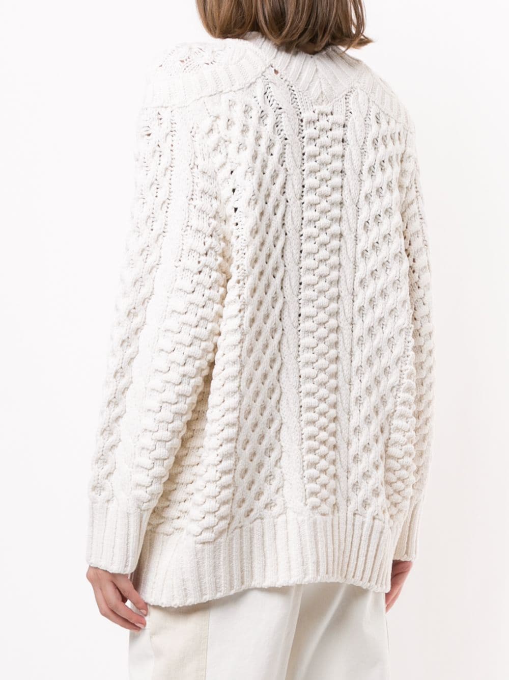 CABLE CARDIGAN W SHANK BUTTONS - Image 2