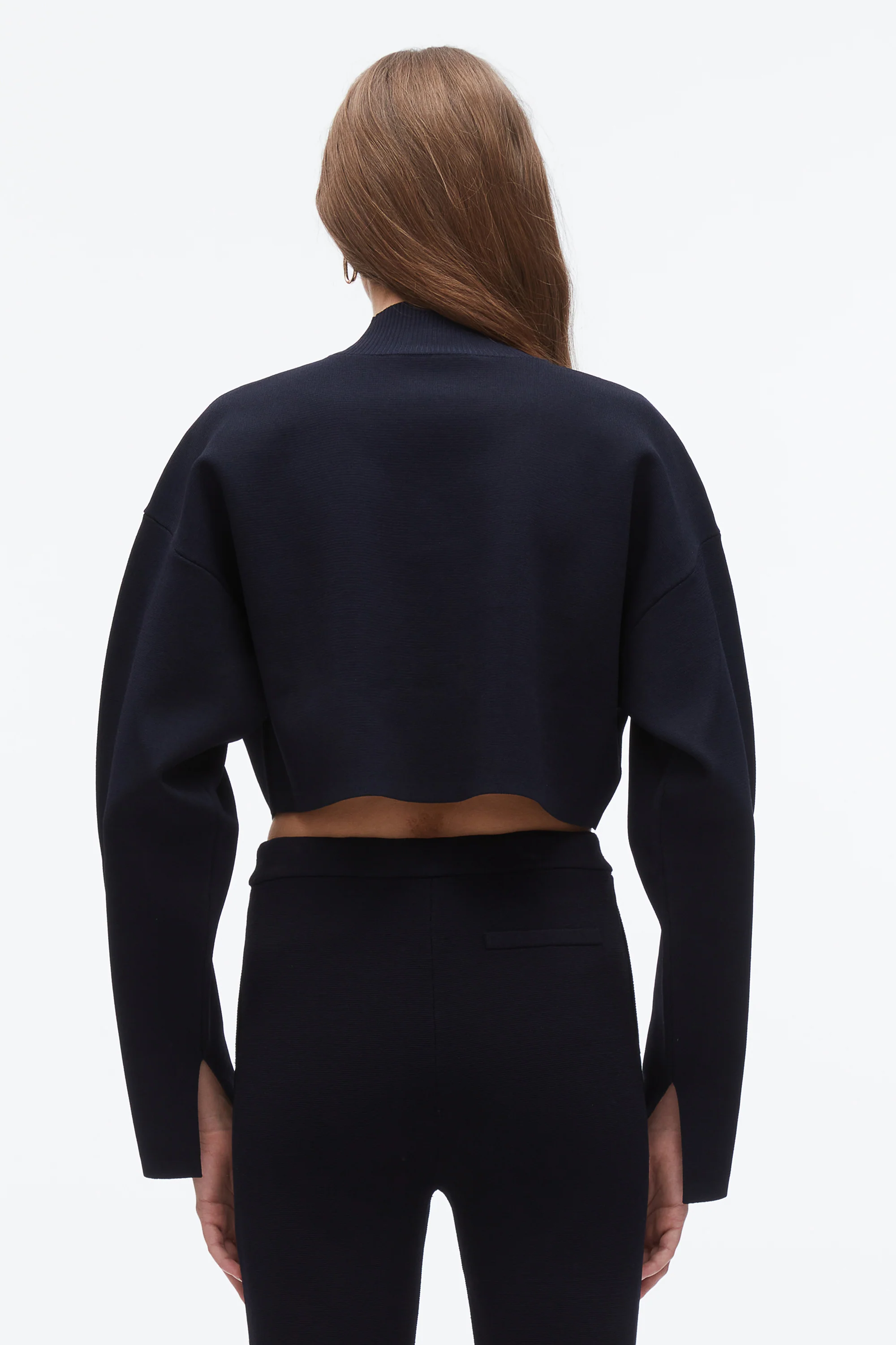 Compact Rib Cropped Turtle Neck - Image 6