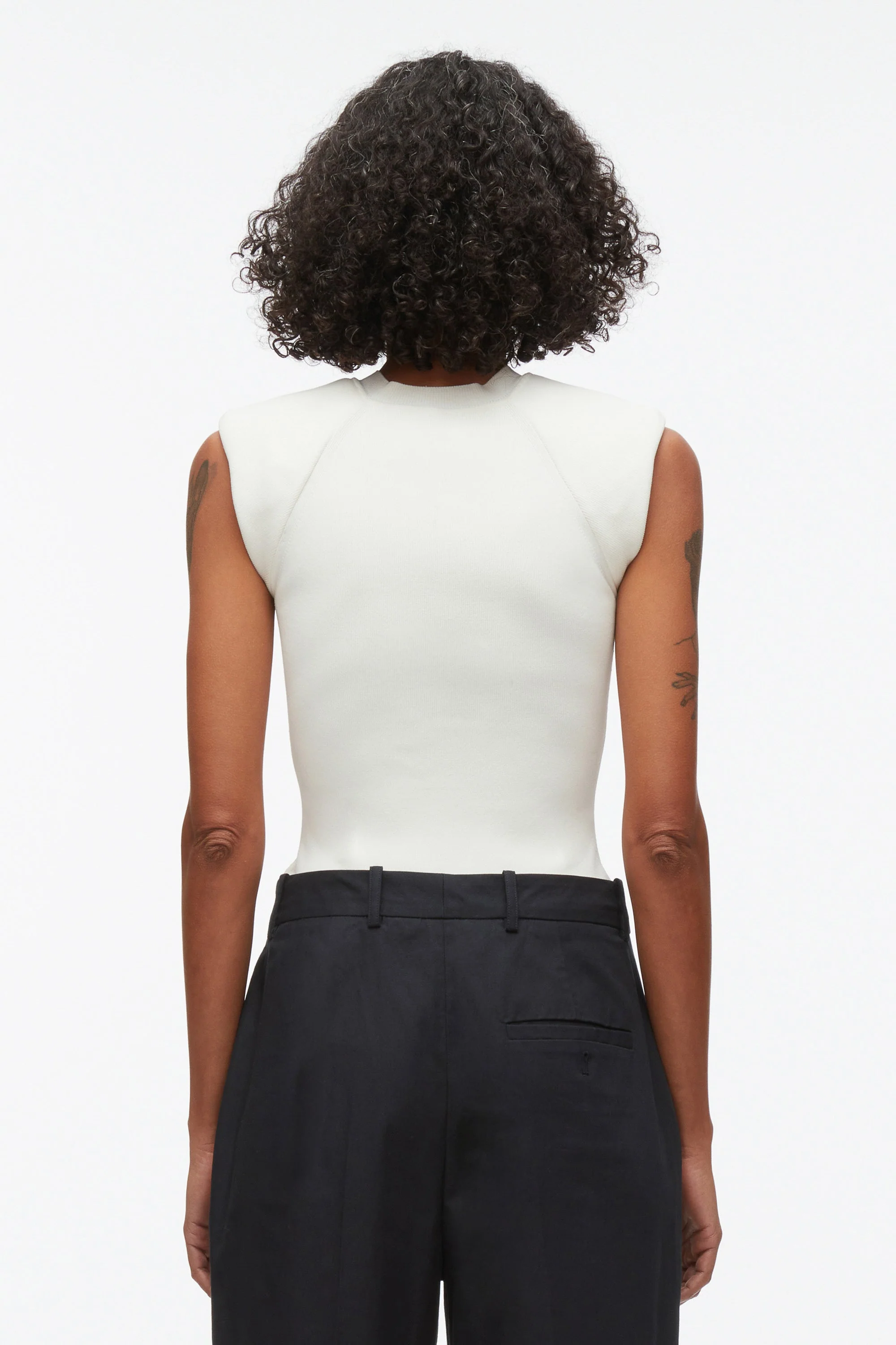 Compact Rib Sleeveless Top - Image 10