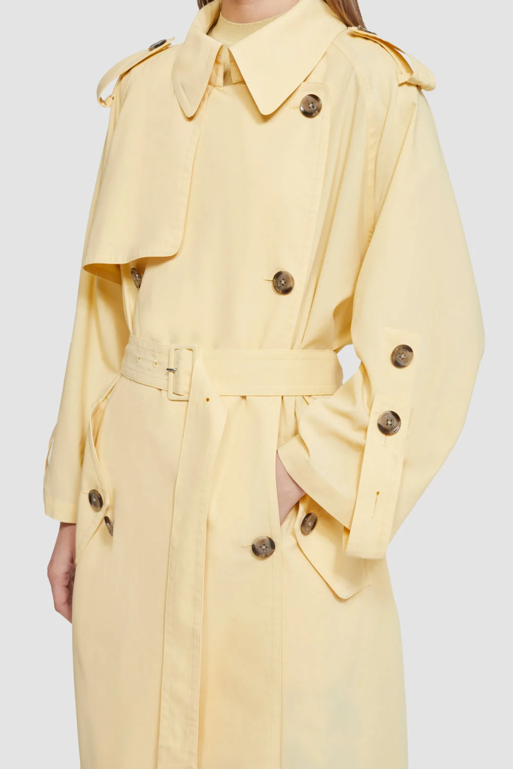 Cotton Recycled Poly Trench Coat - Image 5
