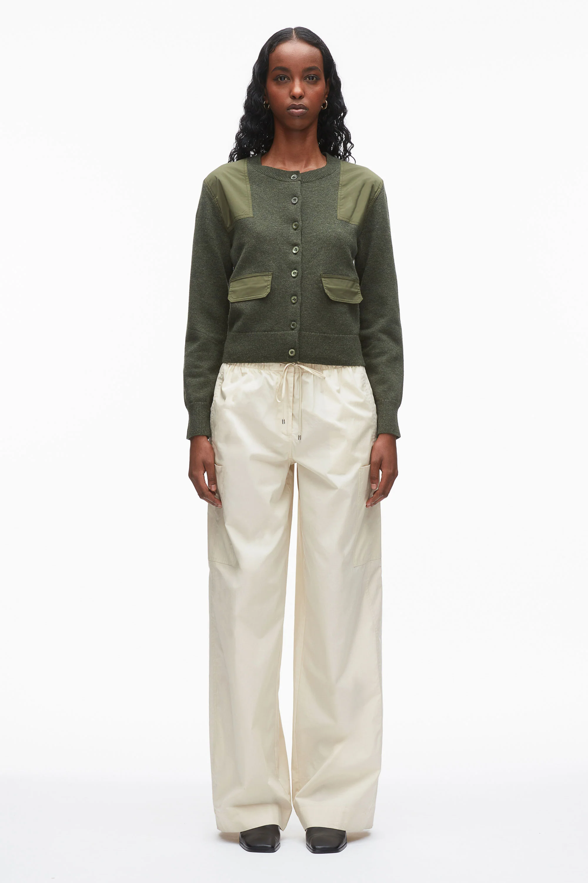 Merino Surplus Combo Cardigan - Image 2