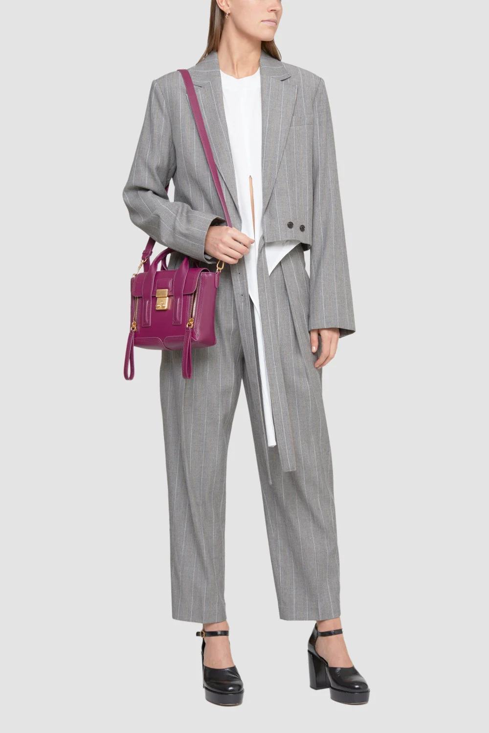 Cropped Blazer With Back Tie