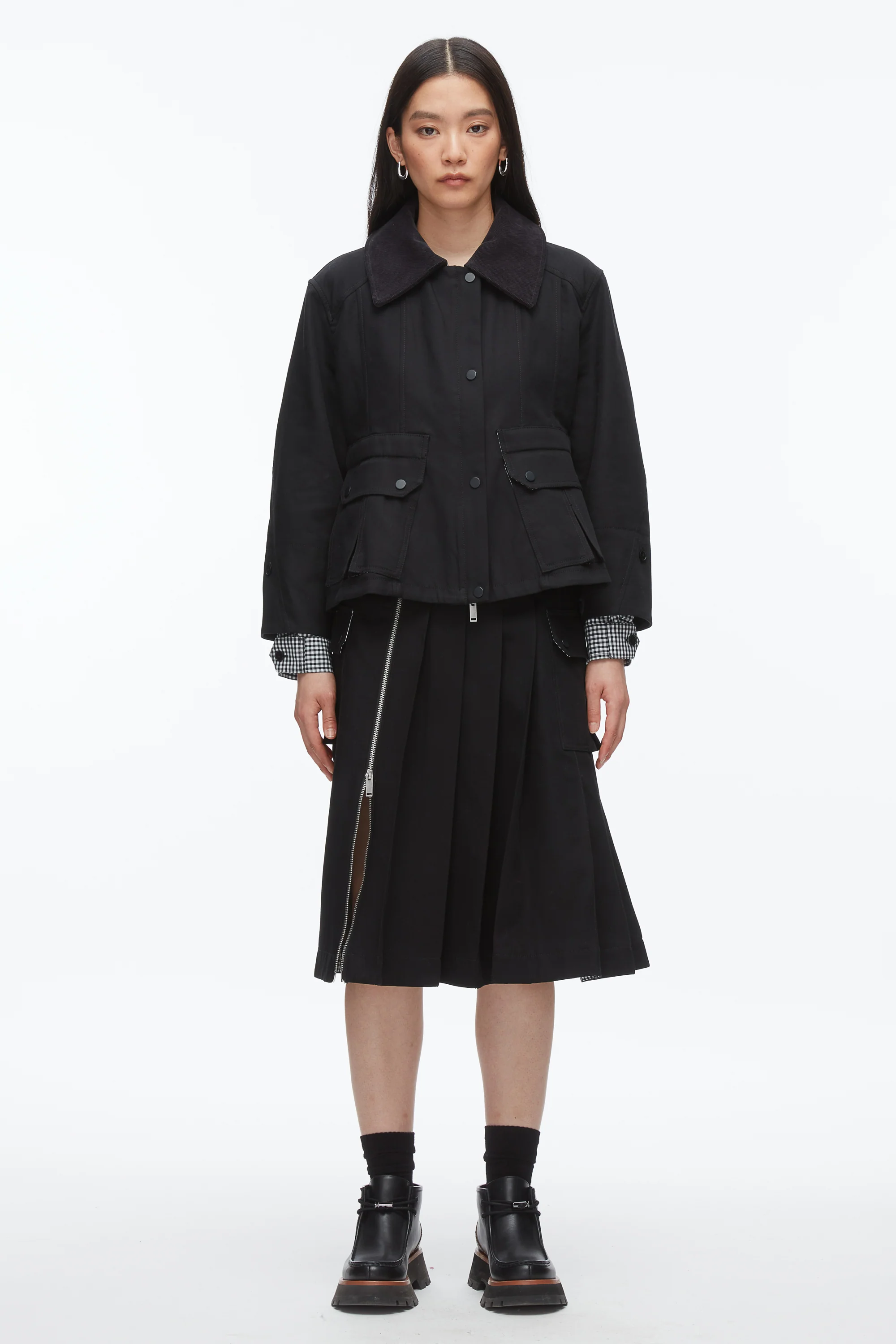 Cropped Flounce Barn Jacket - Image 9