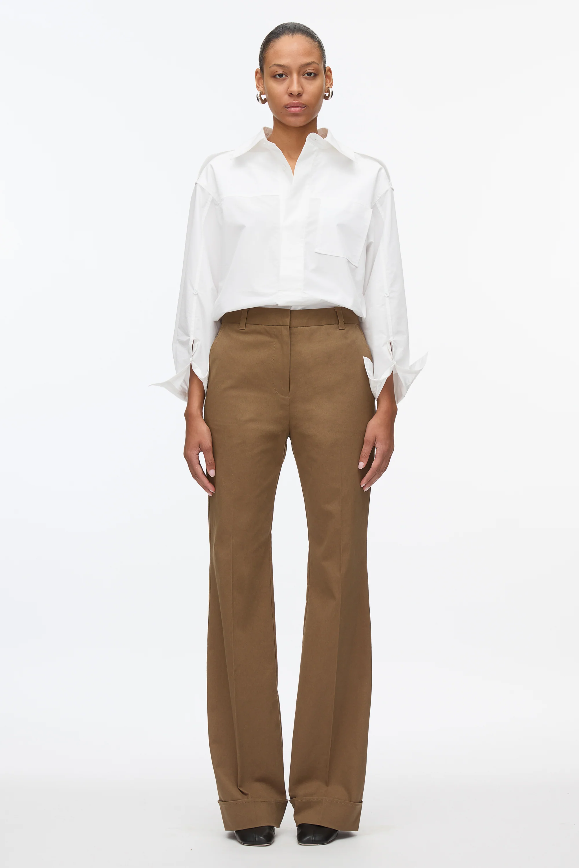 Cuffed Kick Flare Pant