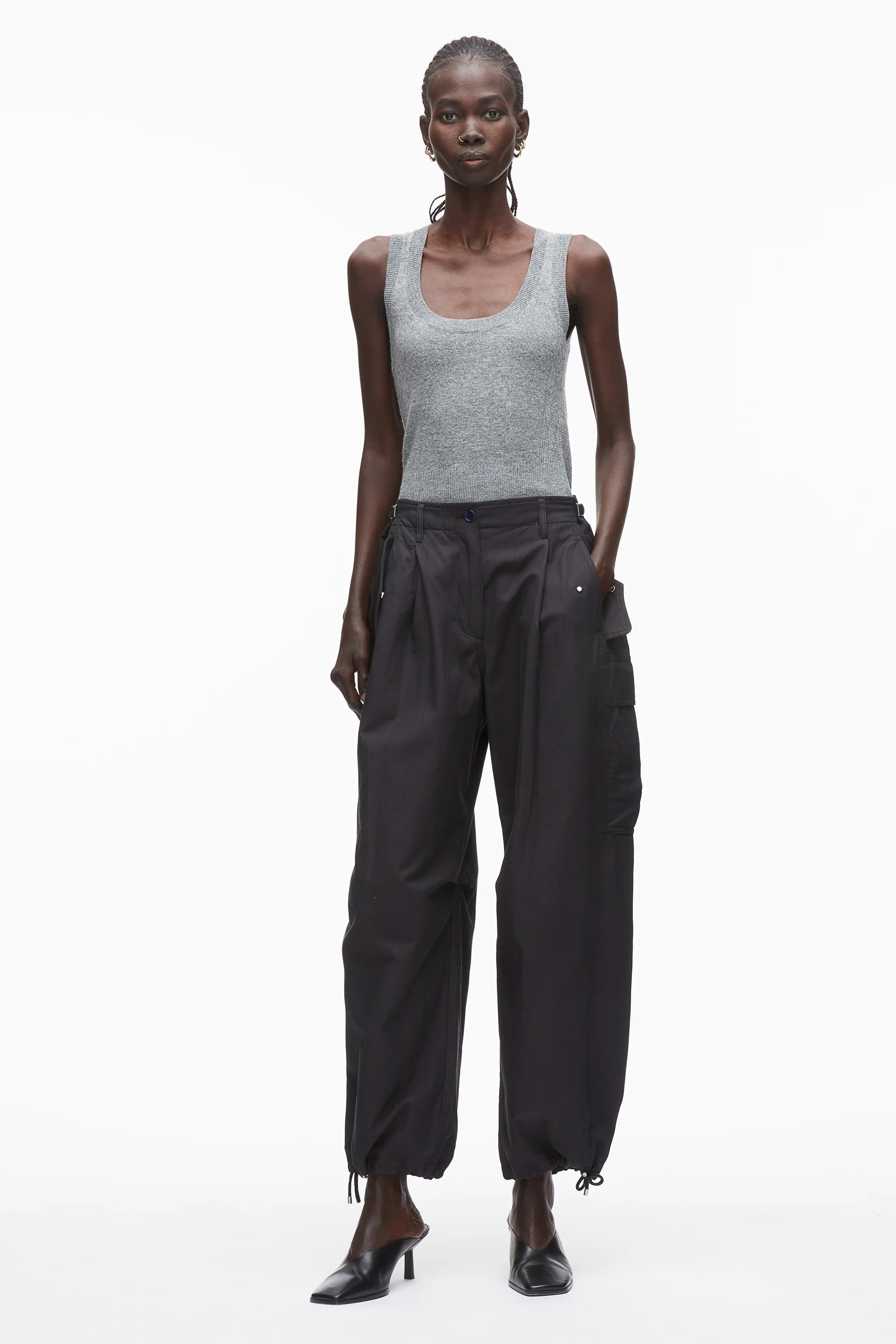 Curved Cargo Utility Pants