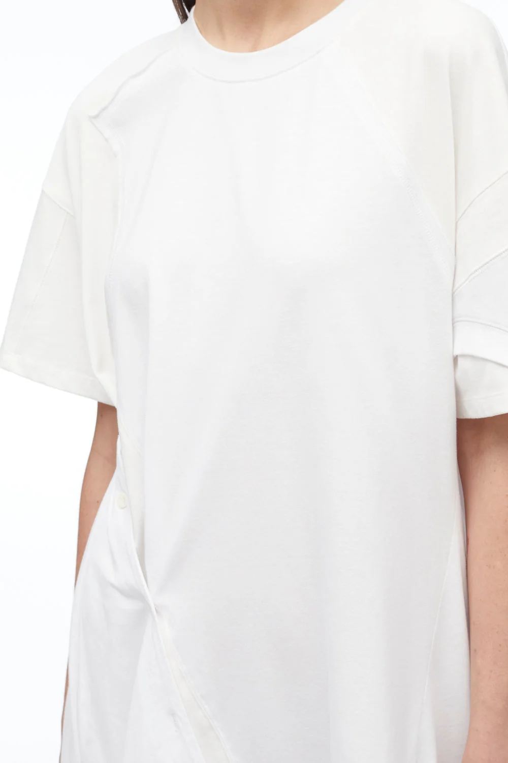 Deconstructed Jersey T-Shirt Dress - Image 7