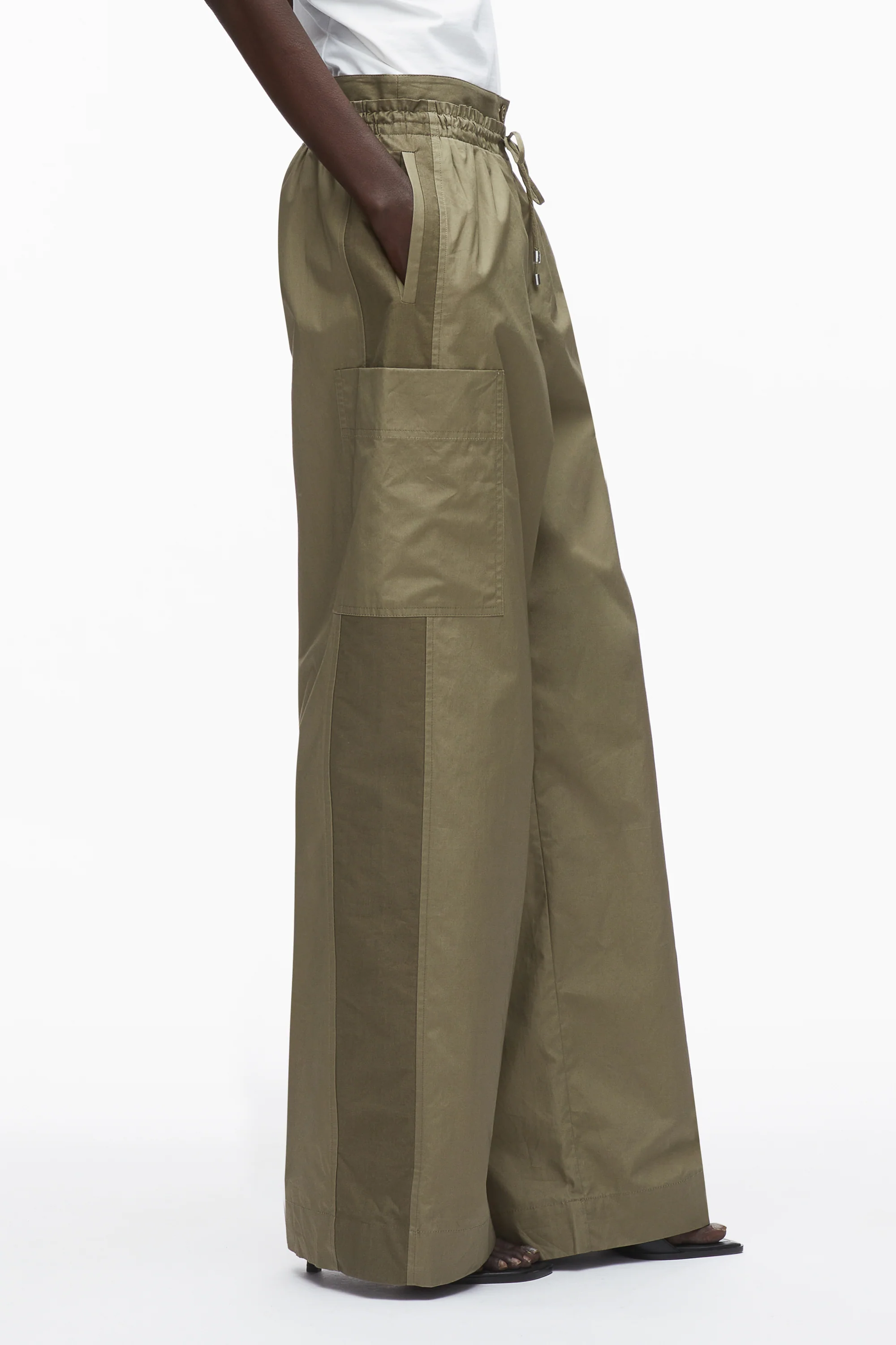Poplin Double Waistband Pant - Image 4