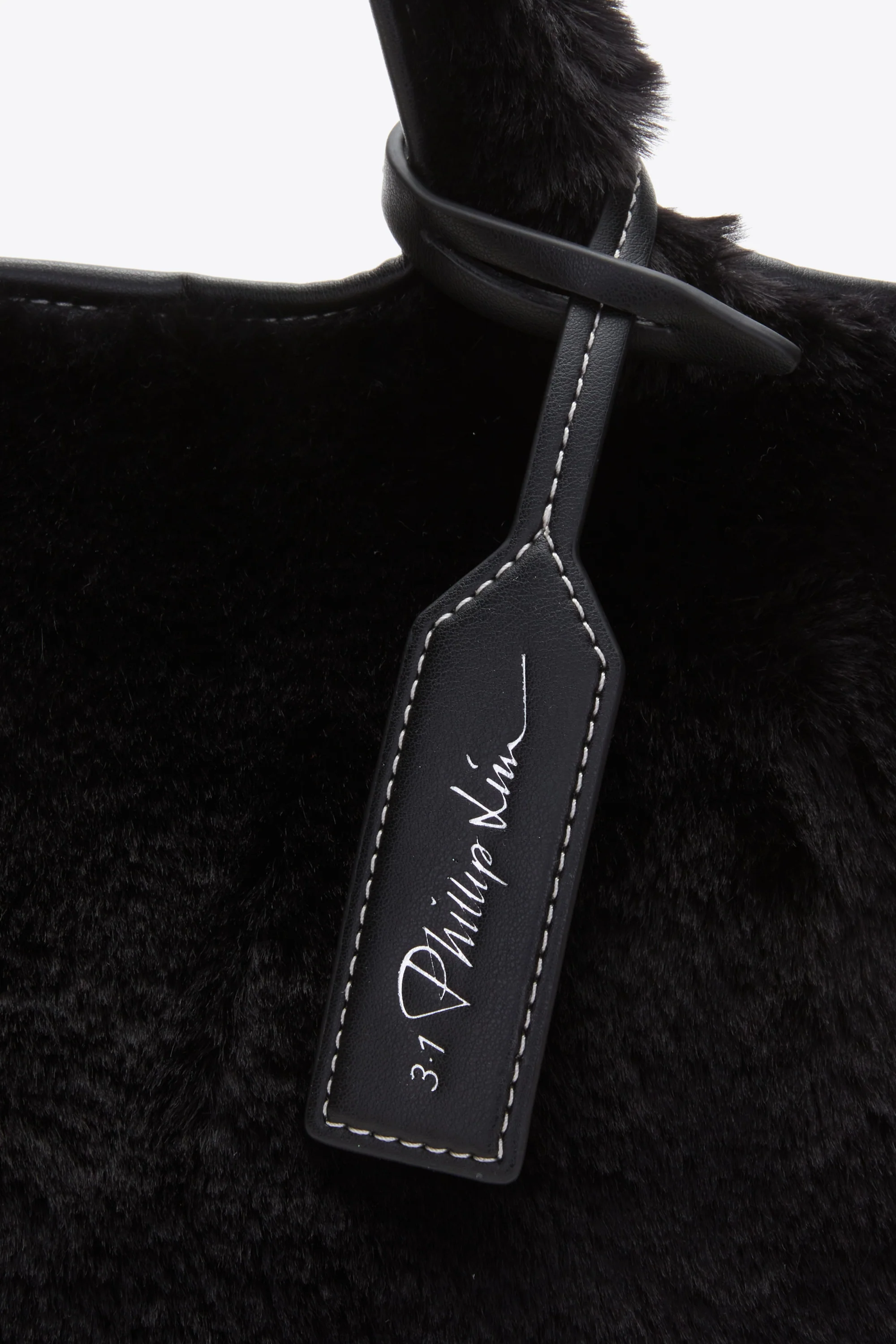 Faux Fur Mini Market Tote - Image 9