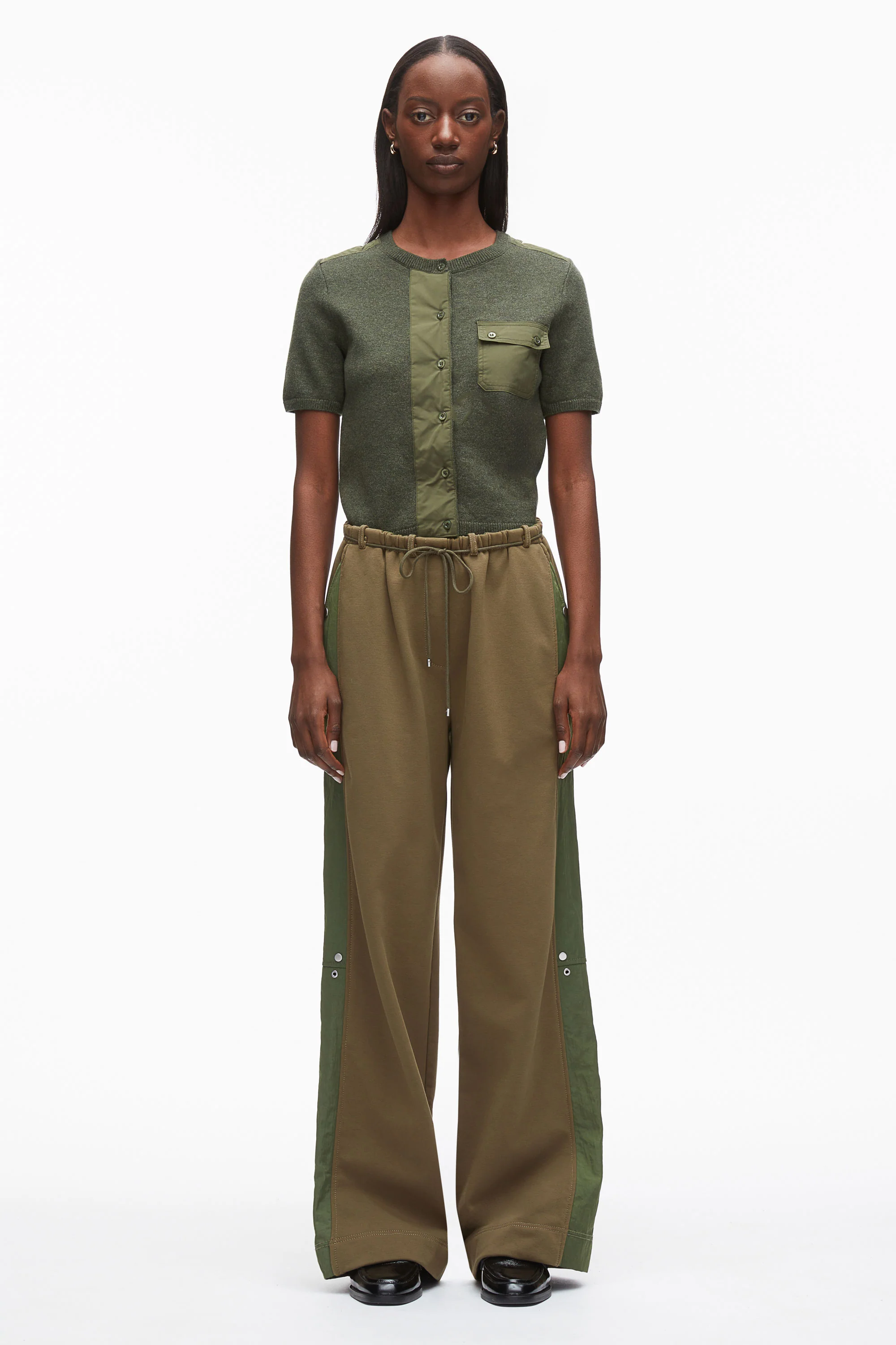 Nylon Panel Terry Easy Pant - Image 2