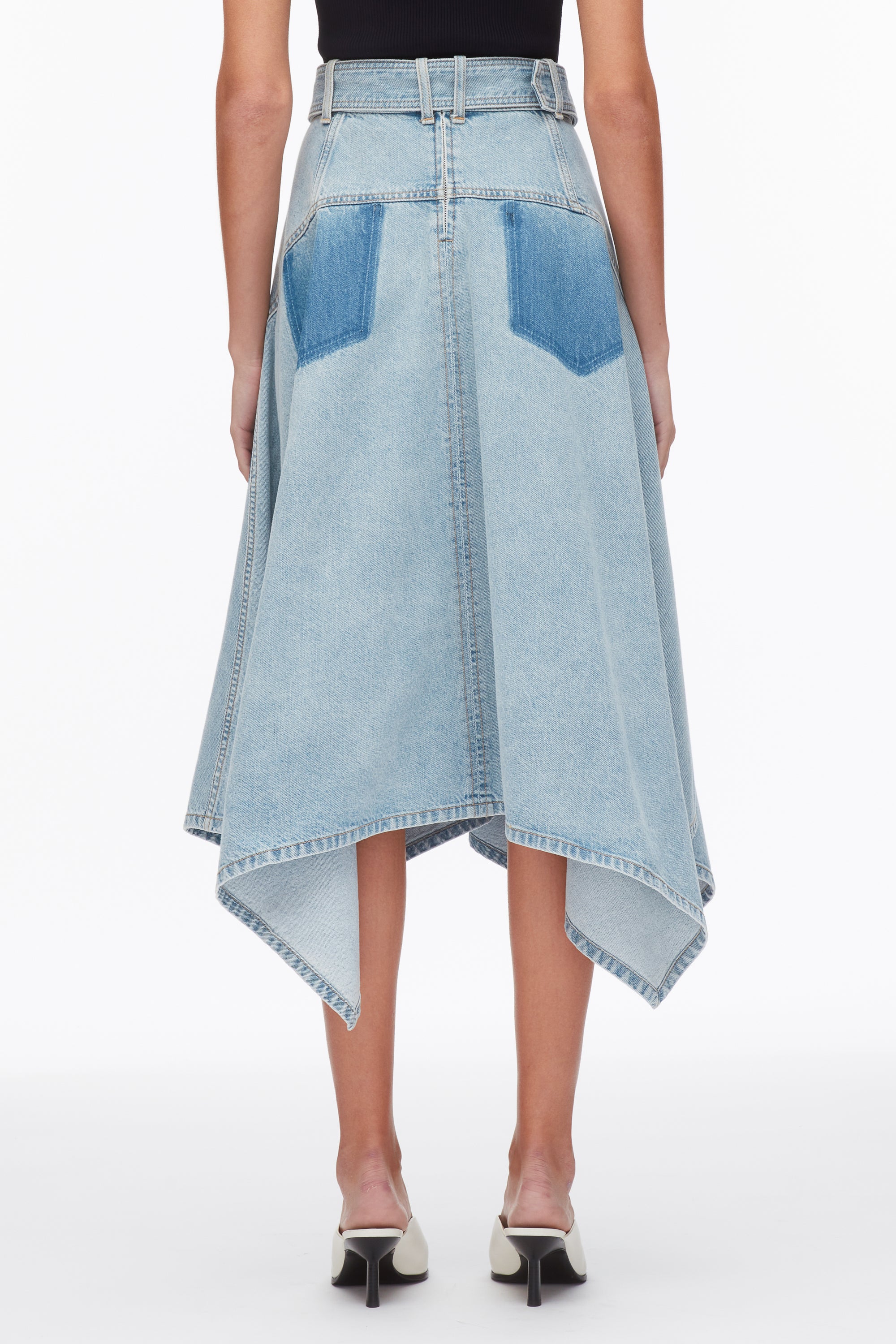 Ghost Patch Handkerchief Midi Skirt - Image 6