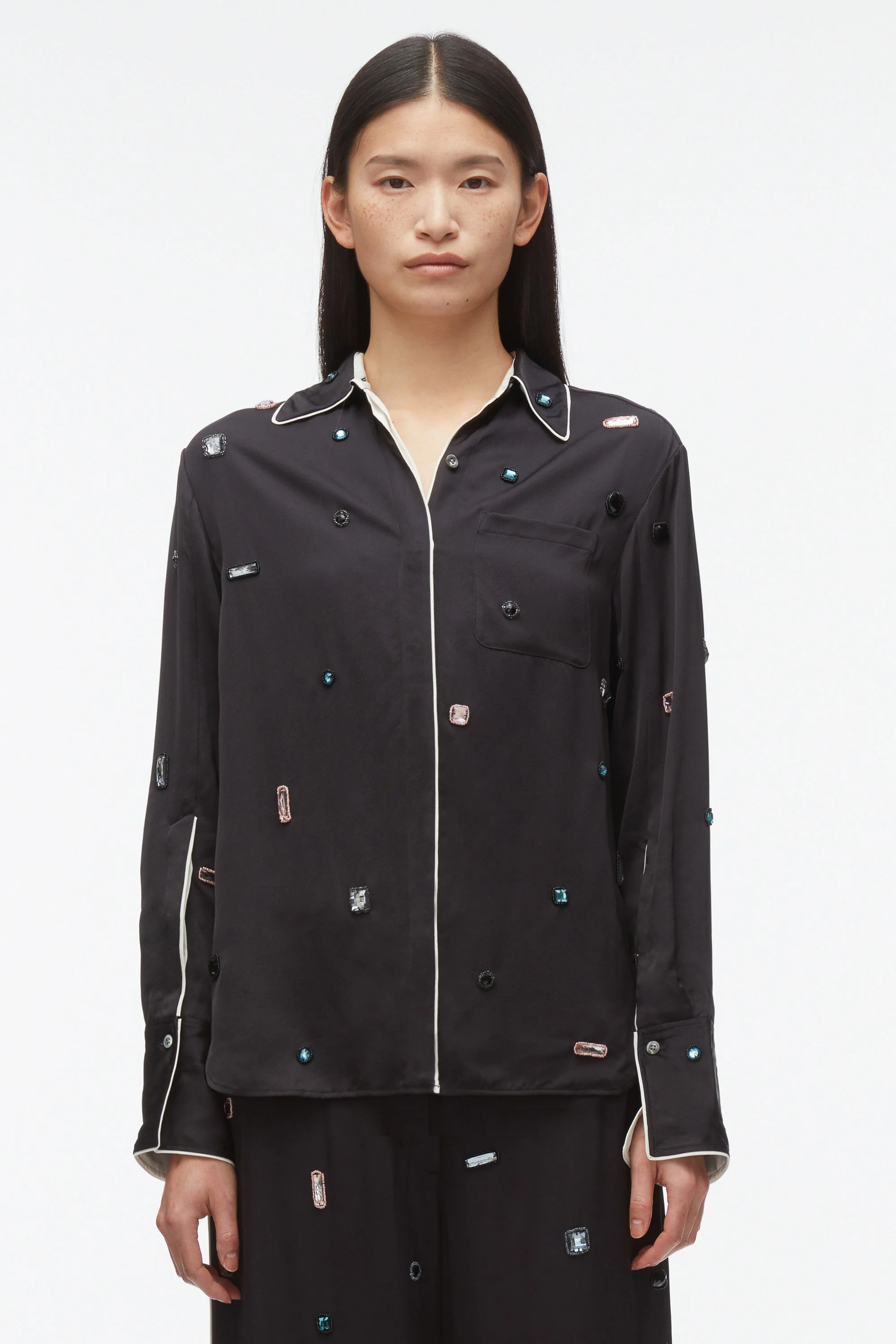 Halo Embroidered PJ Shirt - Image 6