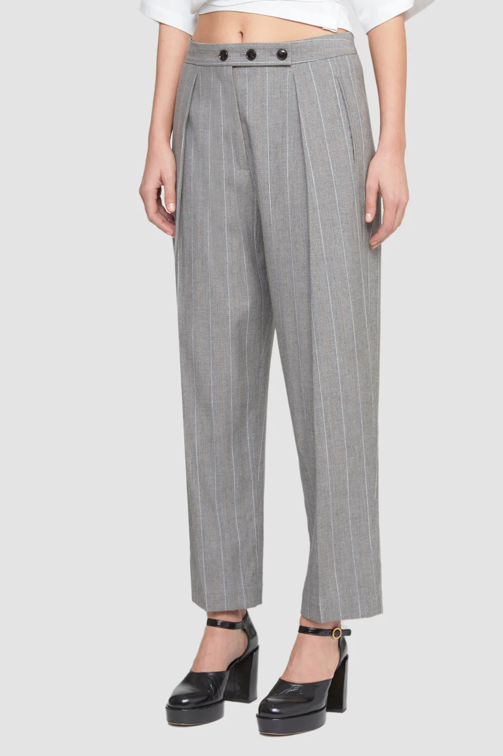 High Waisted  Tapered Trouser - Image 3