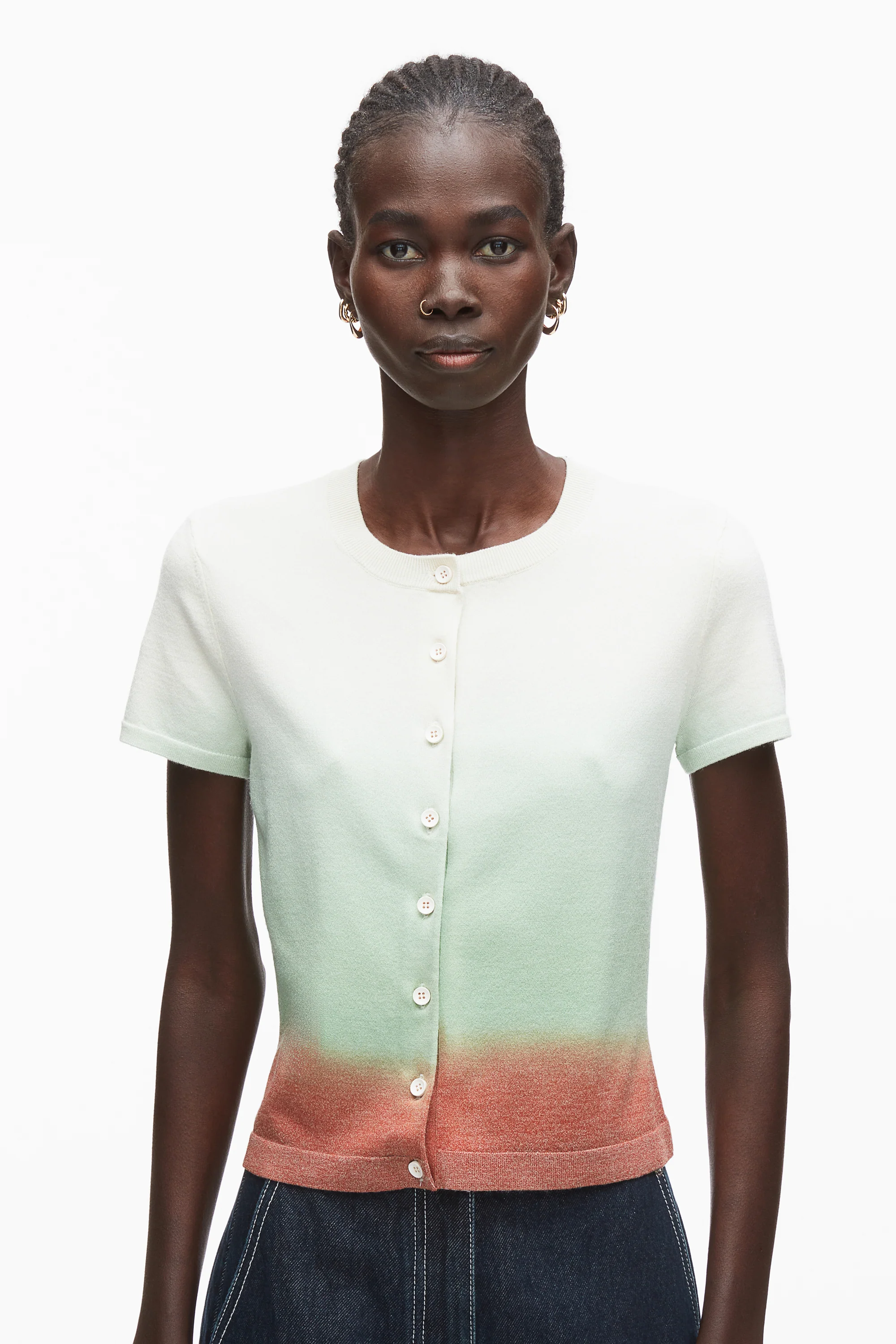 Dip Dye Knit Top - Image 3