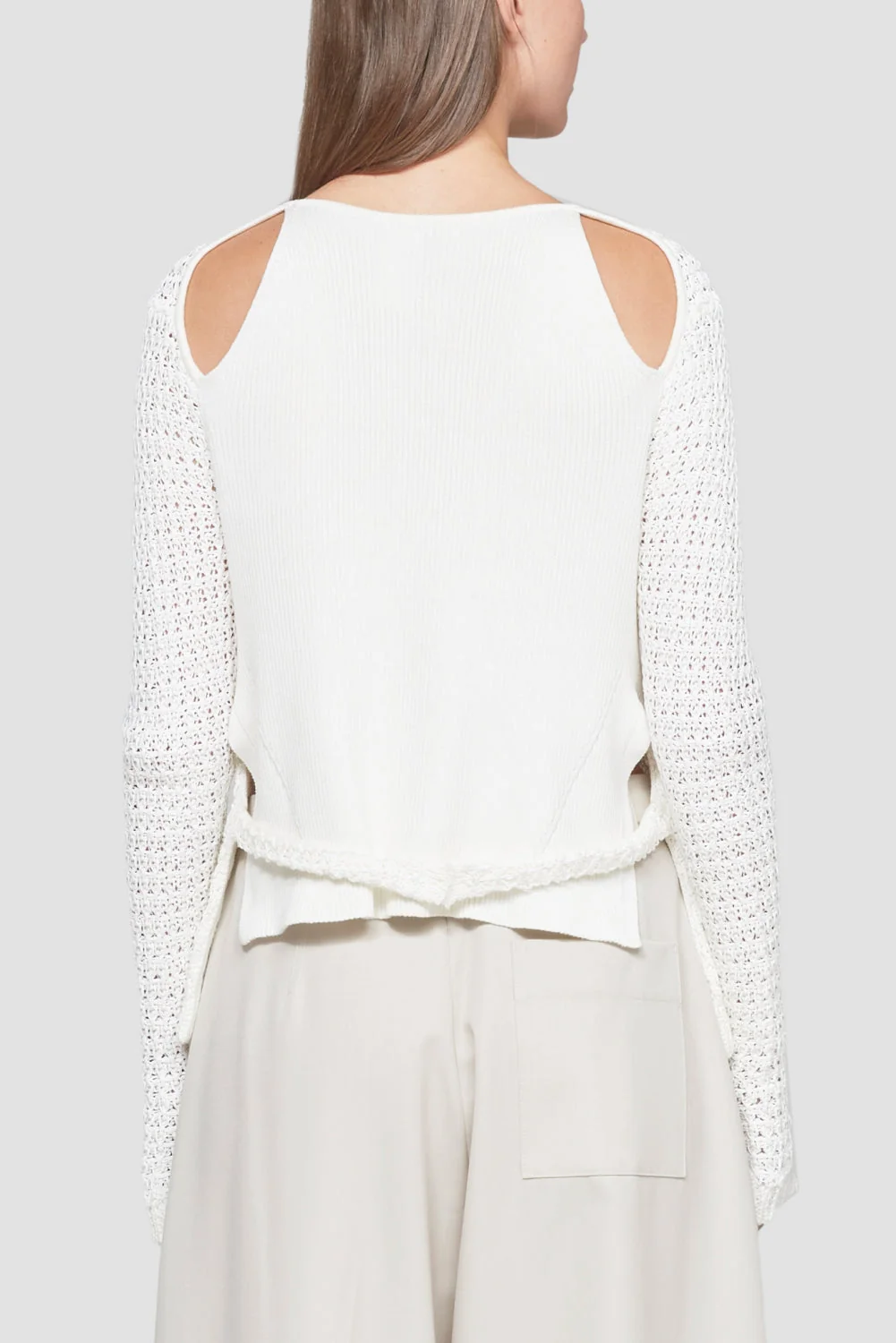 Textured Long Sleeve Crewneck - Image 3