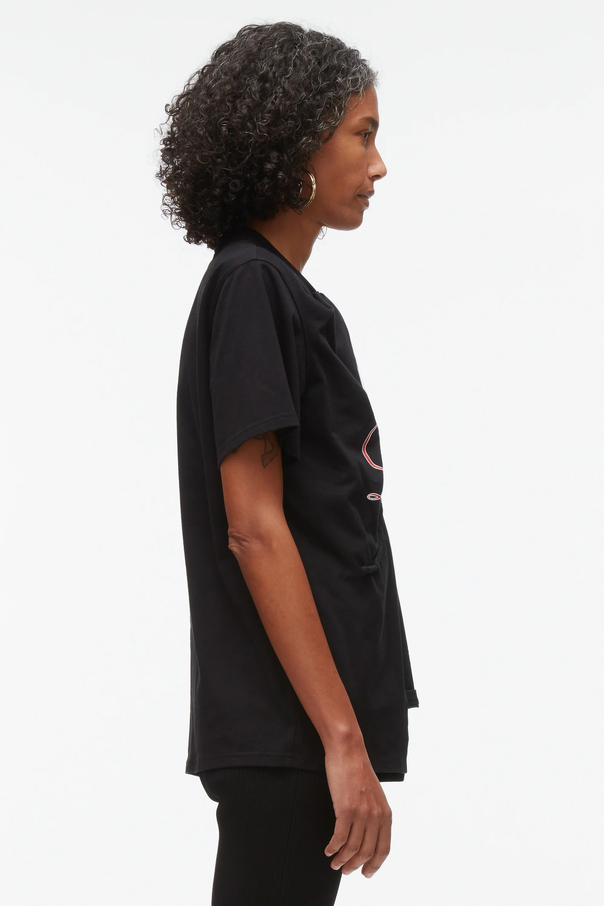NY Lover Sliced Tee with Poppy Embroidery - Image 10