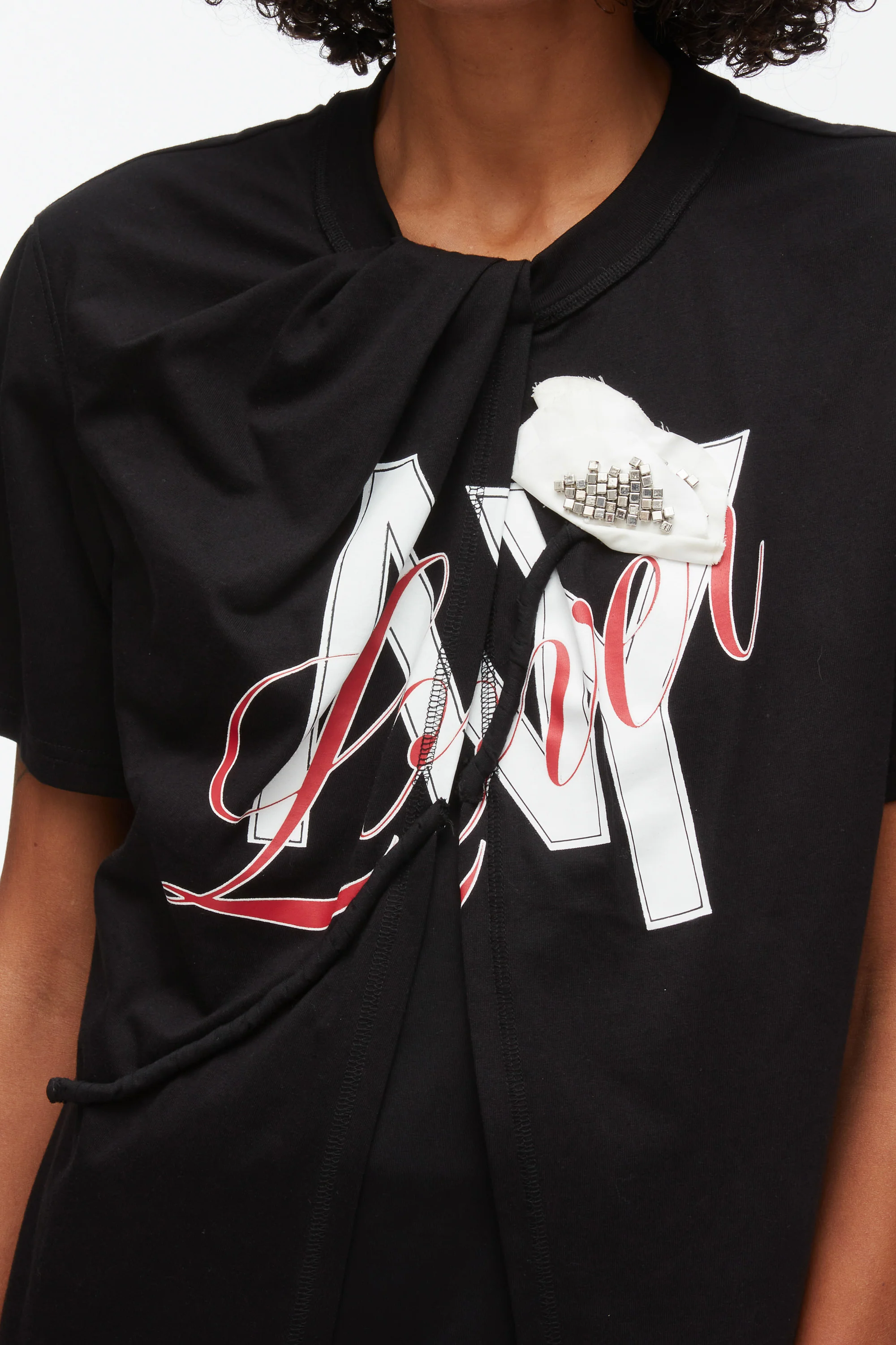 NY Lover Sliced Tee with Poppy Embroidery - Image 12
