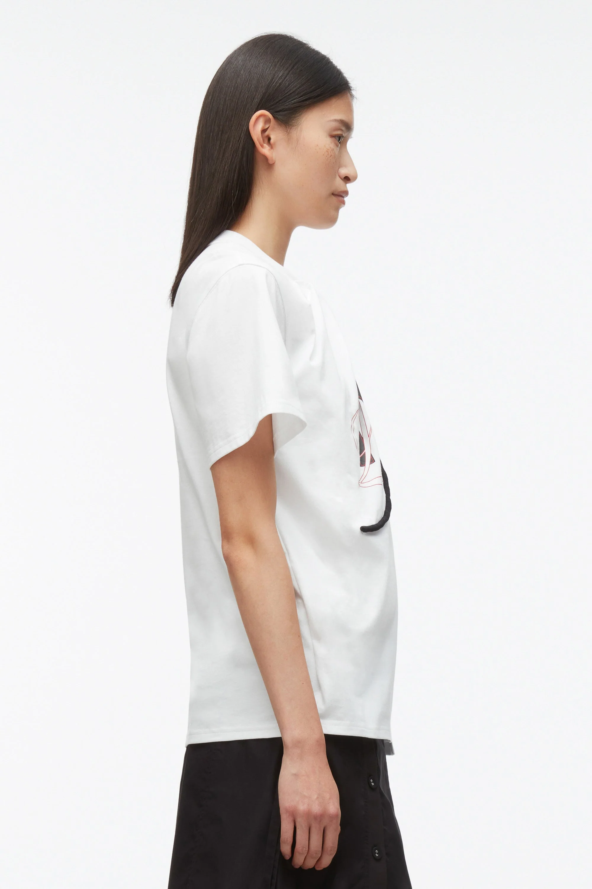 NY Lover Sliced Tee with Poppy Embroidery - Image 4