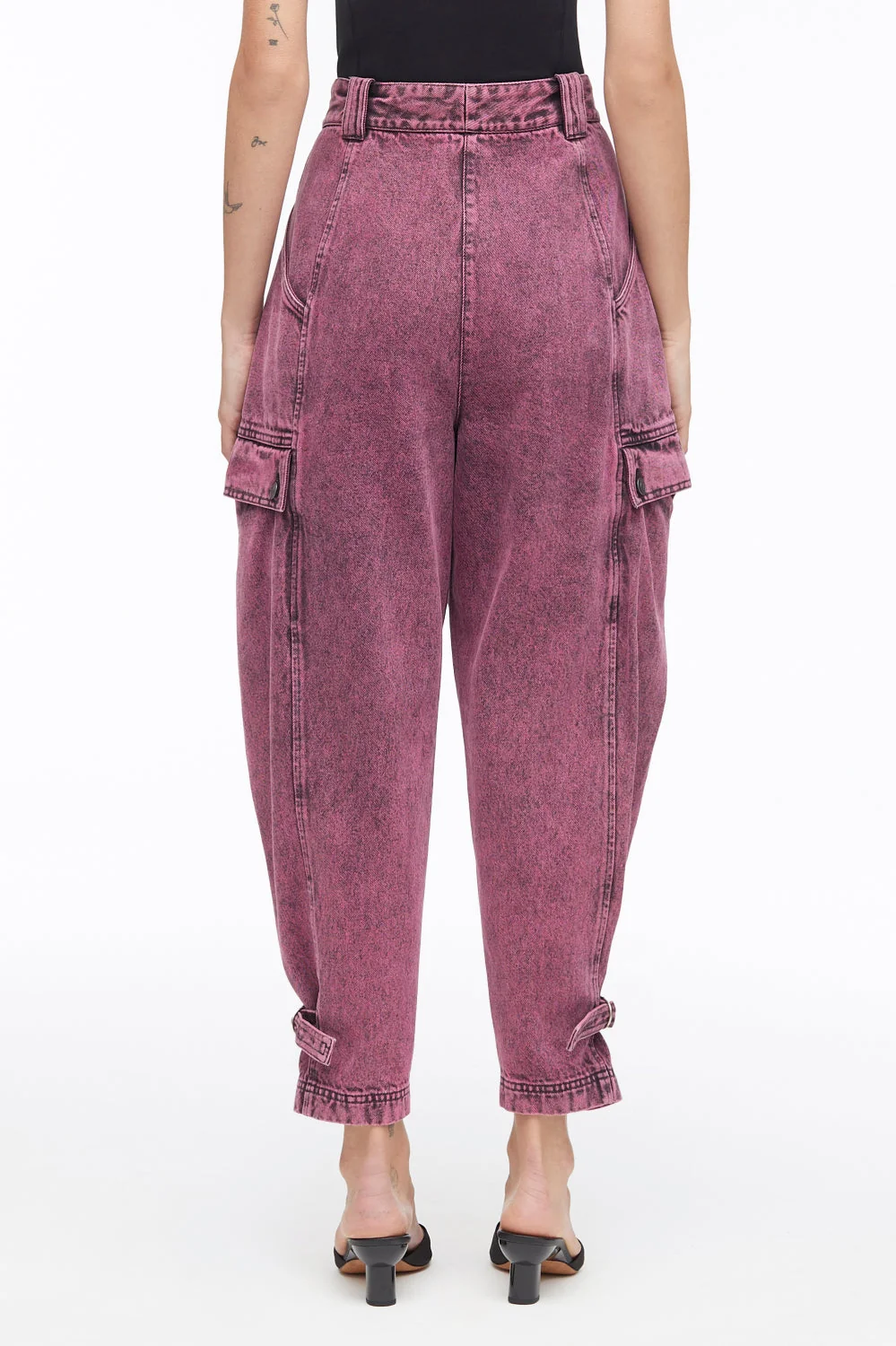 Overdyed Denim Utility Jeans - Image 9