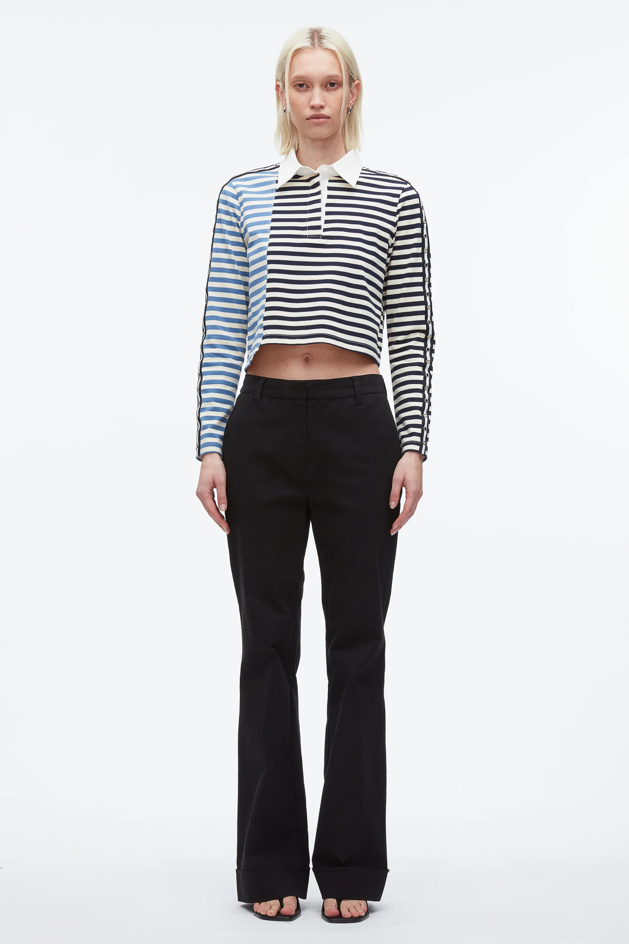 Patchwork Cropped Polo - Image 7