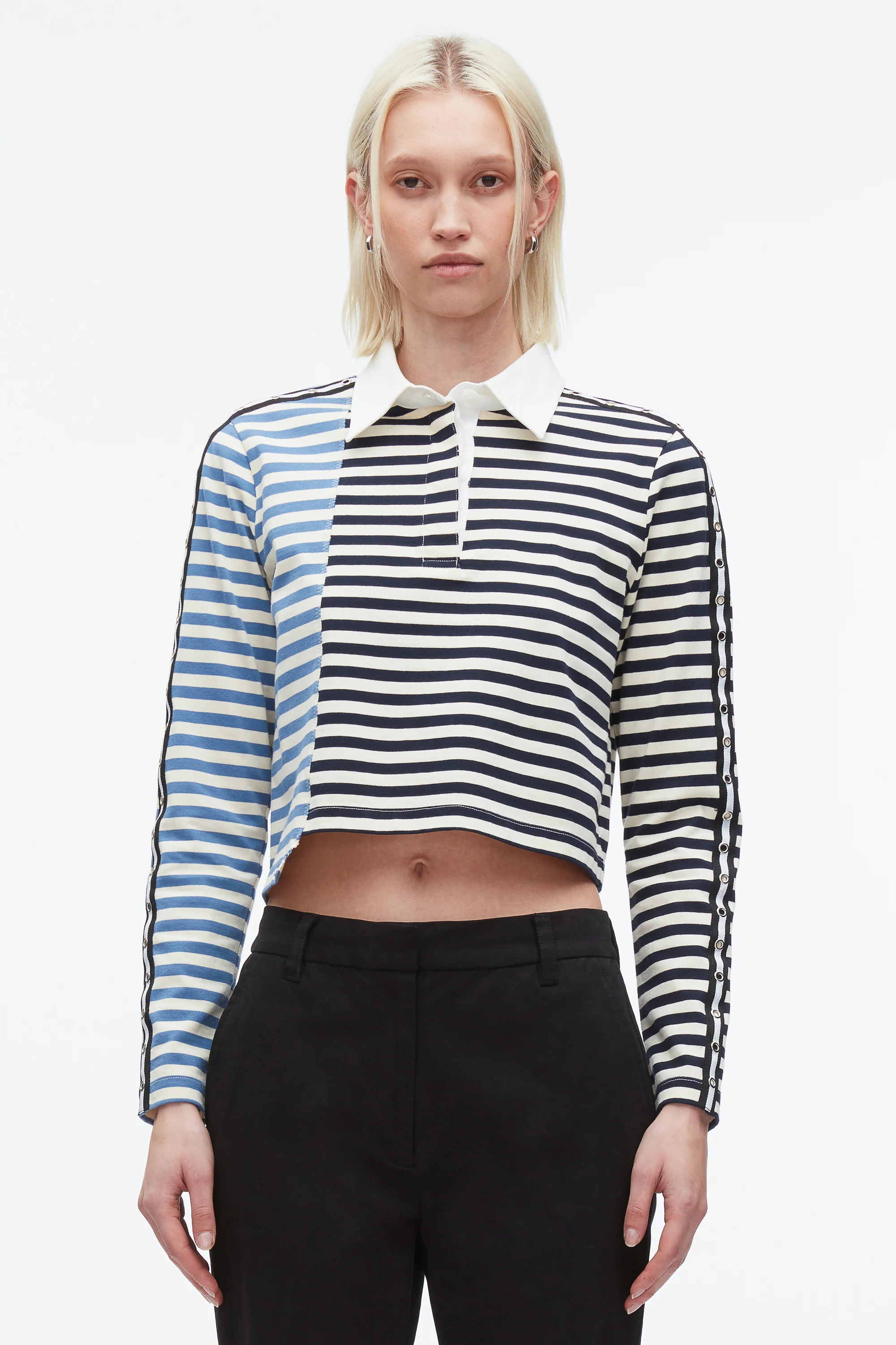 Patchwork Cropped Polo - Image 8