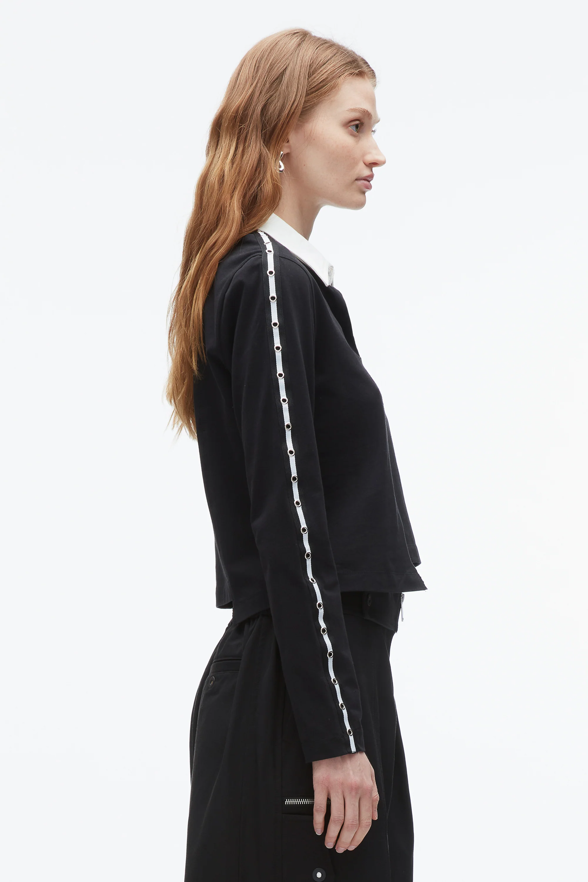 Patchwork Cropped Polo - Image 3