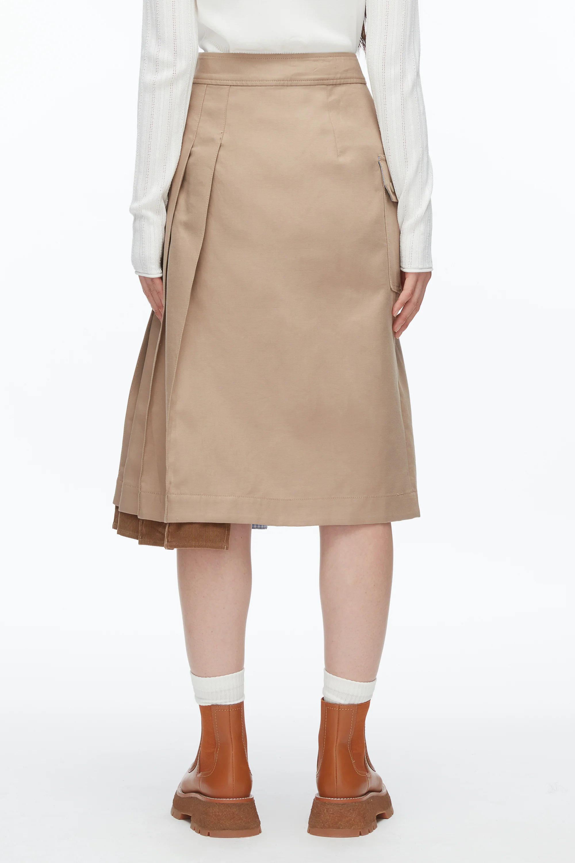 Pleated Zip Utility Skirt - Image 13