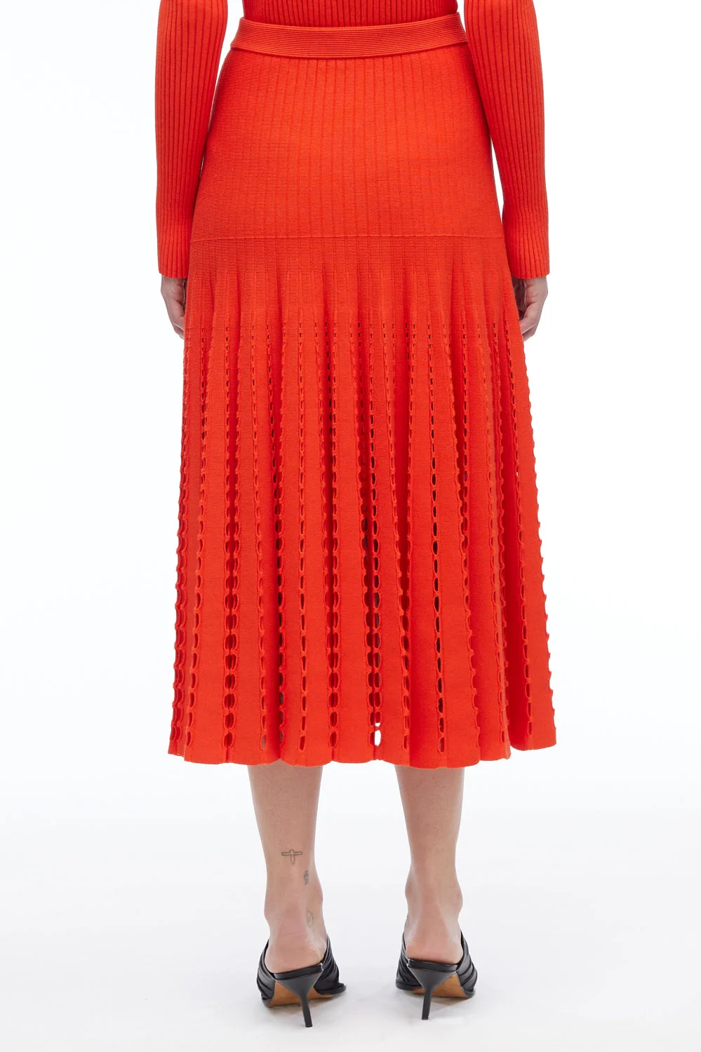 Pointelle Rib Midi Skirt - Image 15