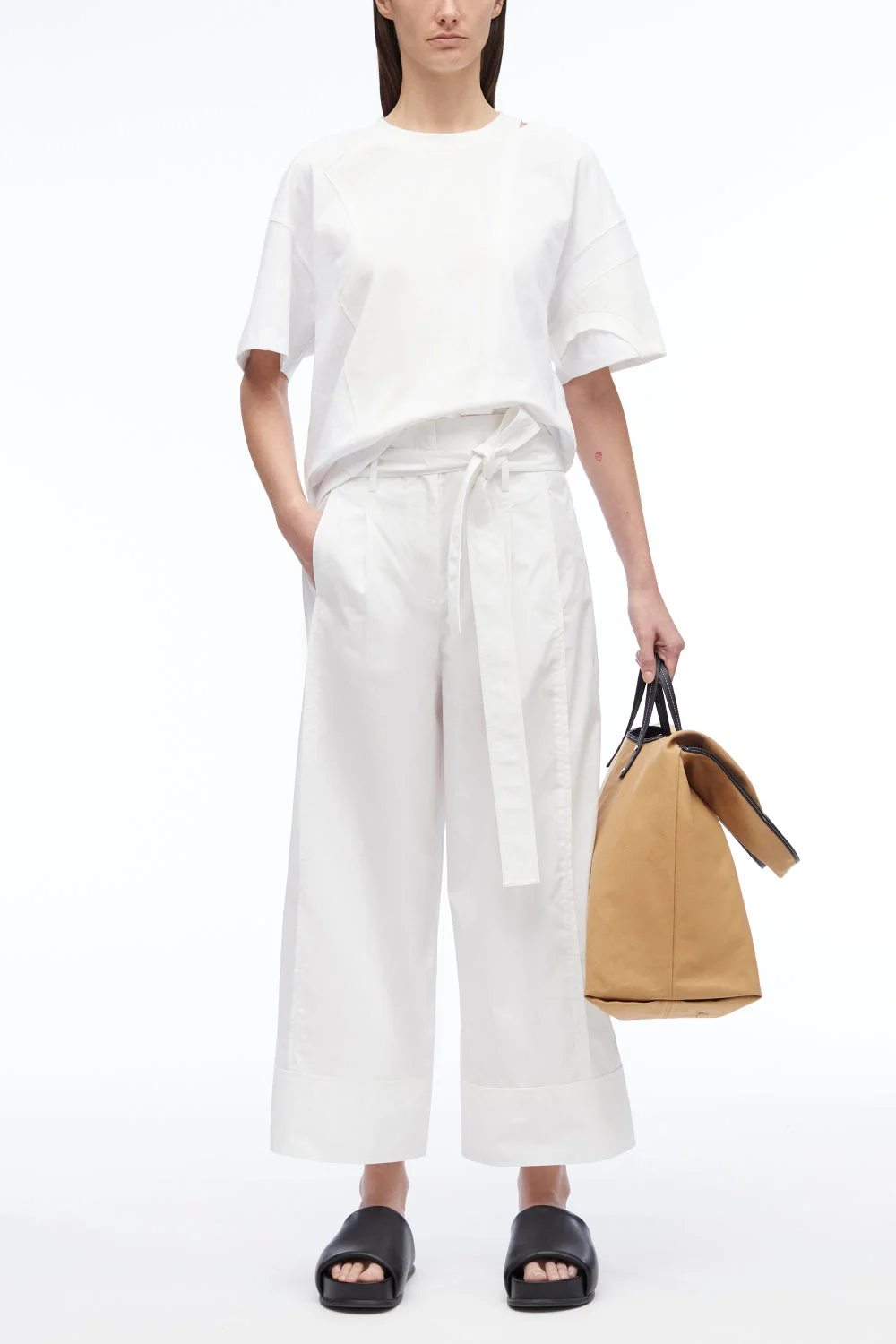 Poplin Wide Leg Pant - Image 10