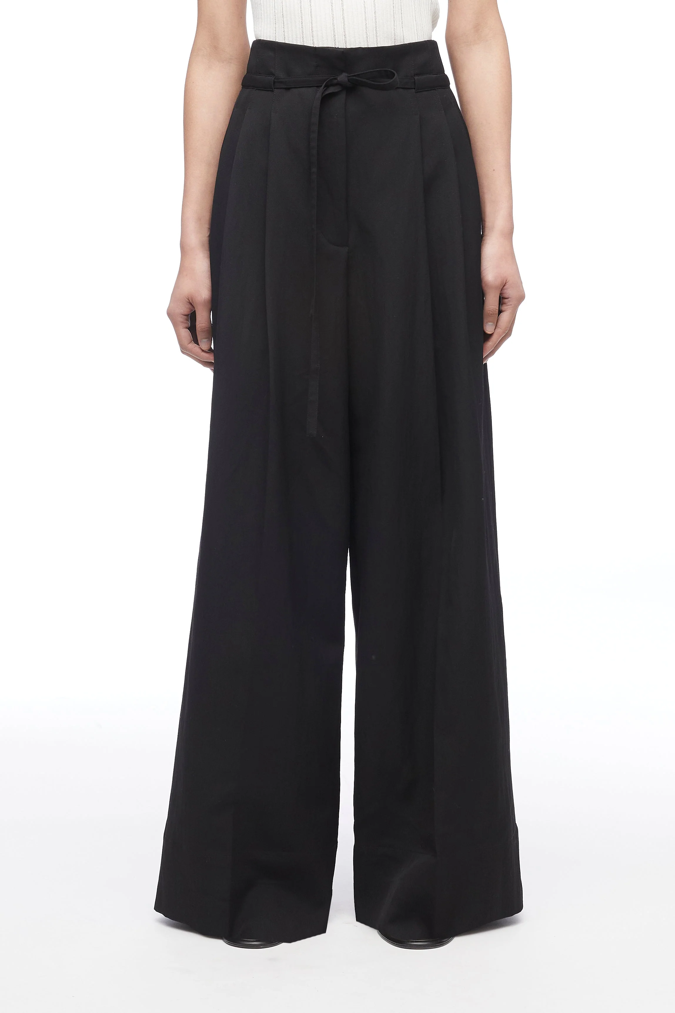 Relaxed Wool Wide-Leg Pant - Image 2