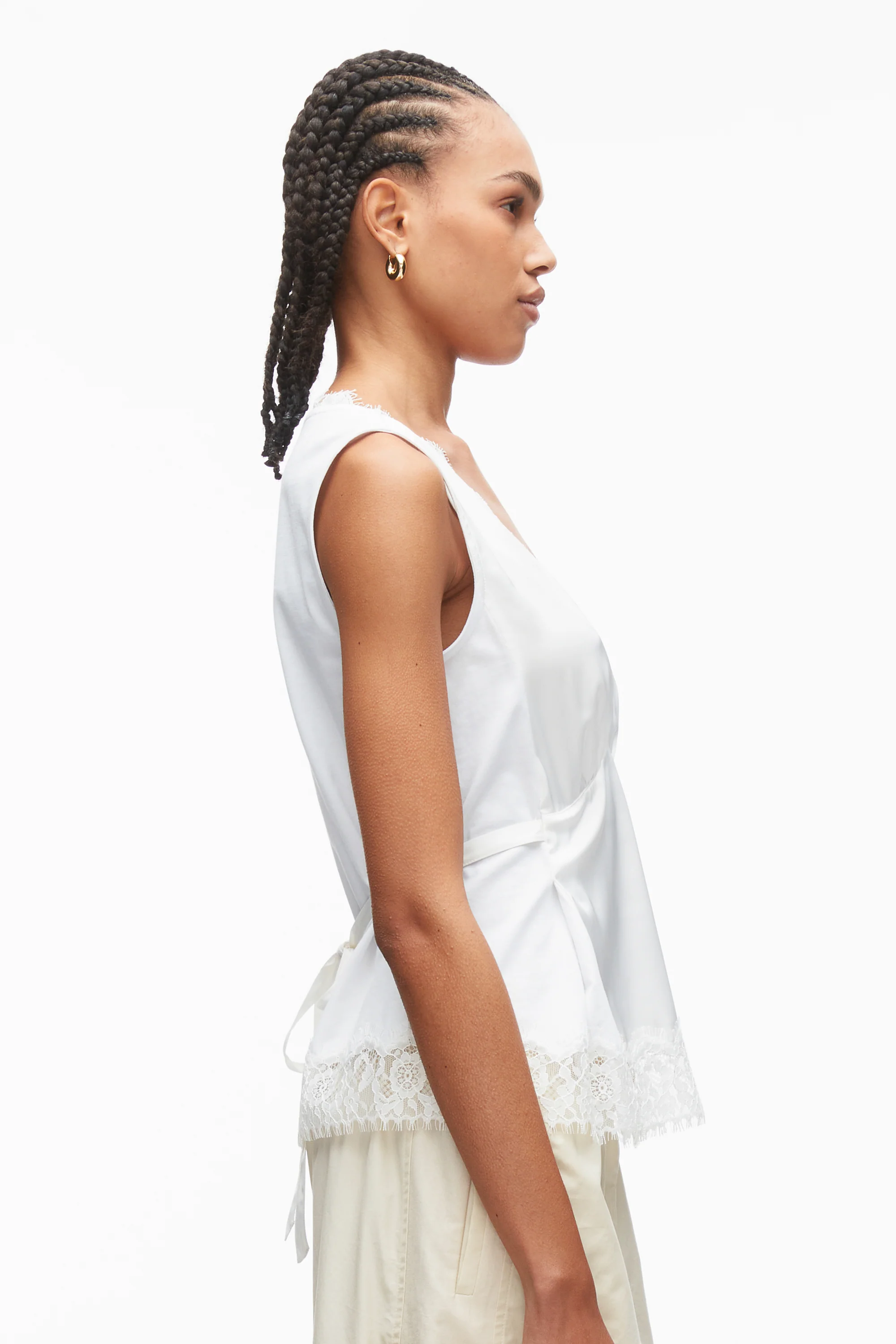 Lace Trimmed Jersey Cami - Image 11