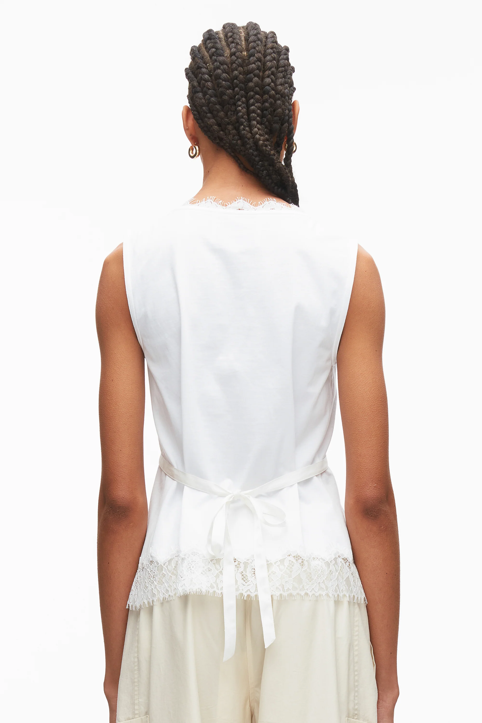 Lace Trimmed Jersey Cami - Image 12