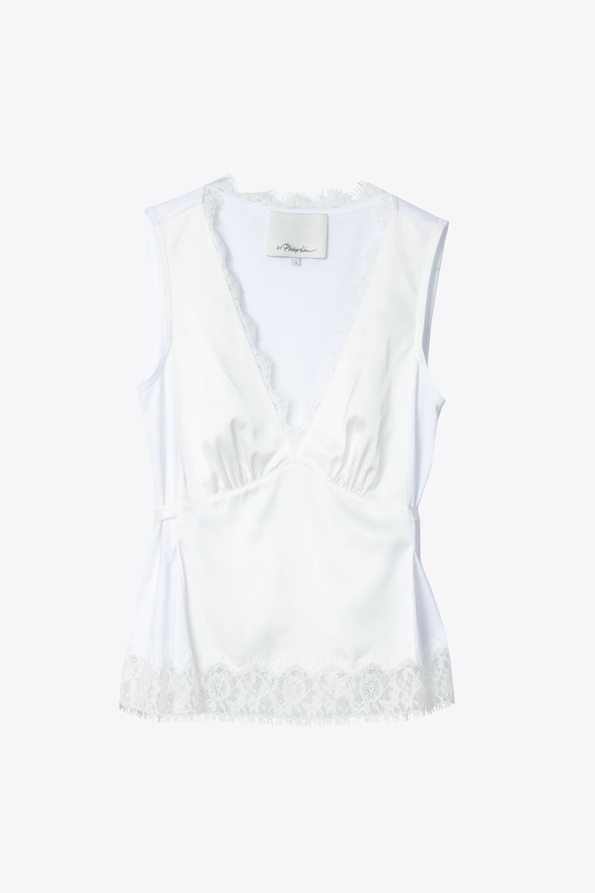 Lace Trimmed Jersey Cami - Image 14