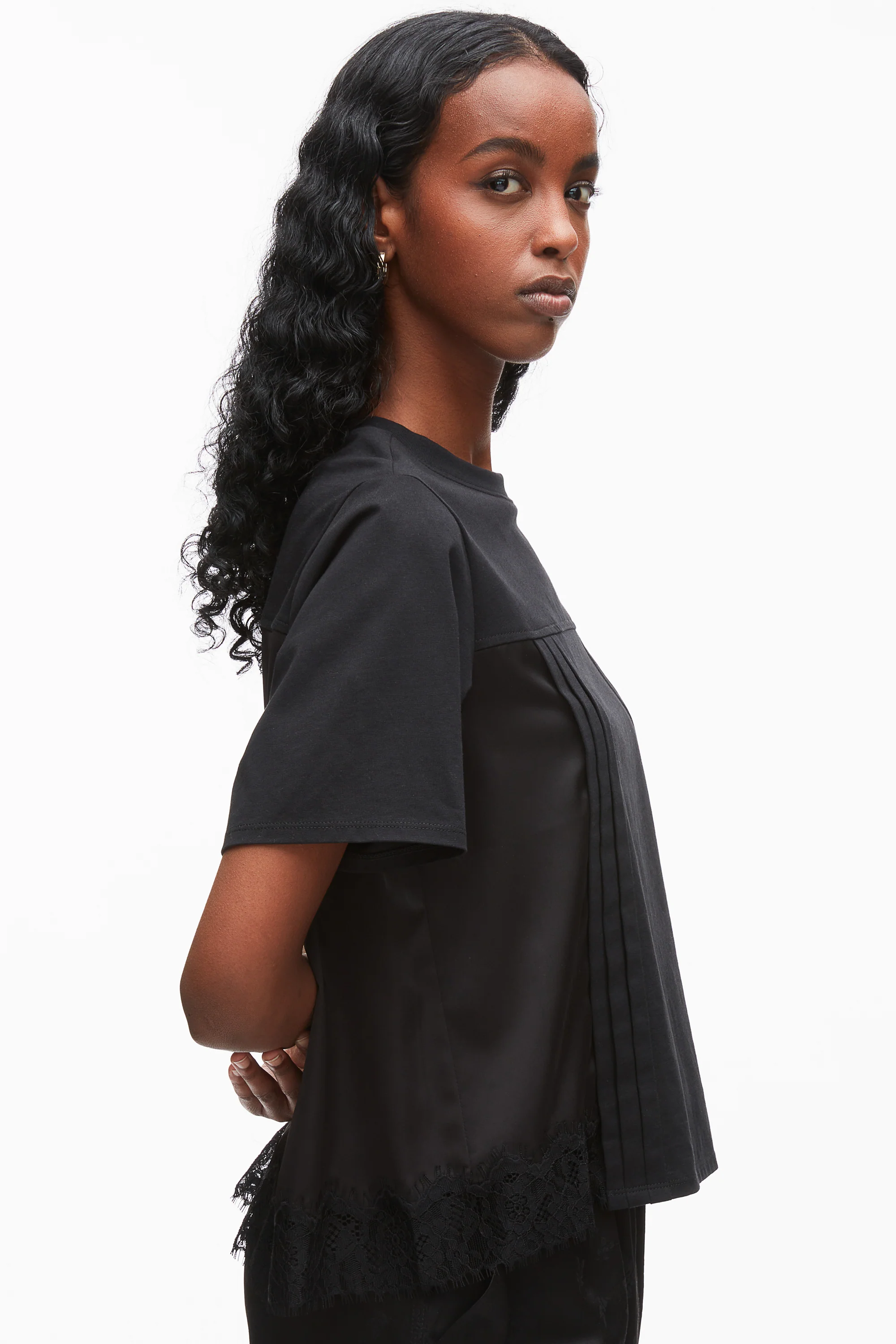 Satin Lace Combo T-Shirt - Image 4