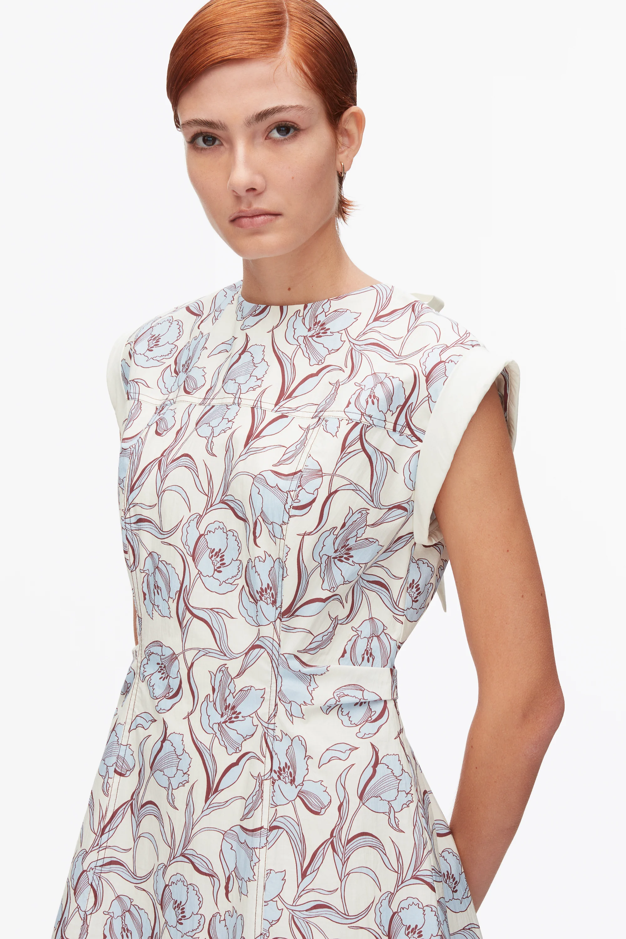 Short Sleeve Floral Mini Dress - Image 6