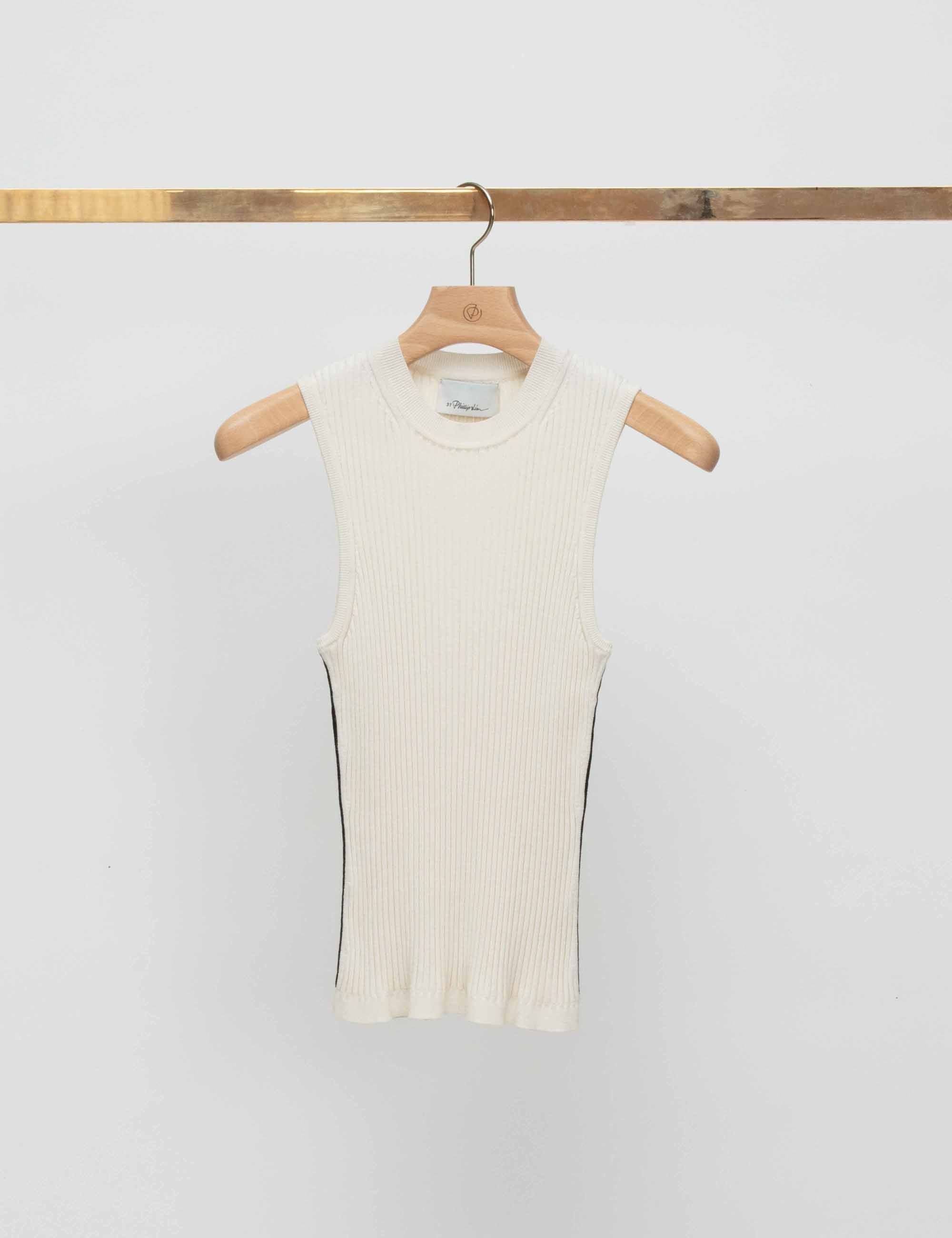 Sleeveless Pointelle Rib Tank - Image 2
