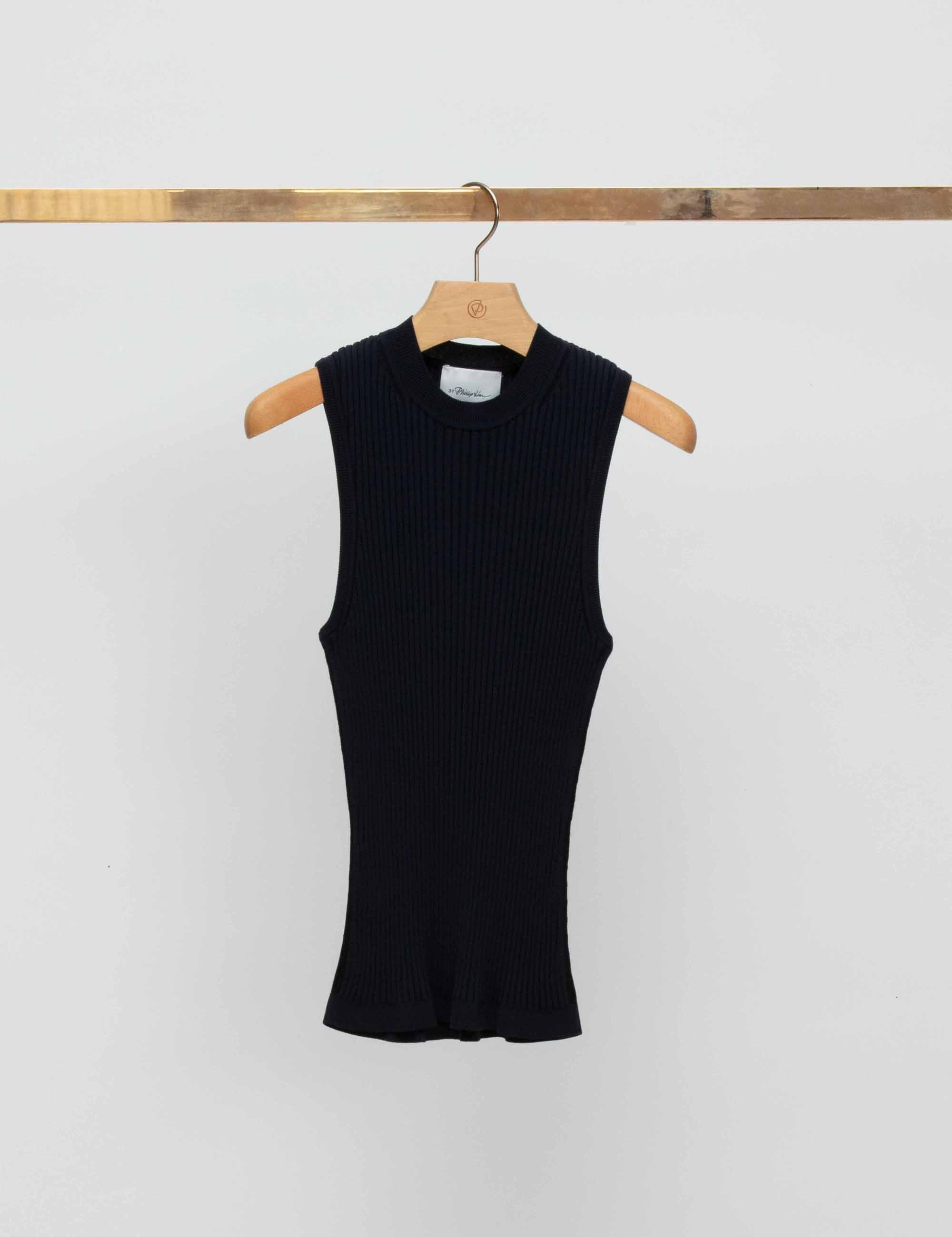 Sleeveless Pointelle Rib Tank - Image 3