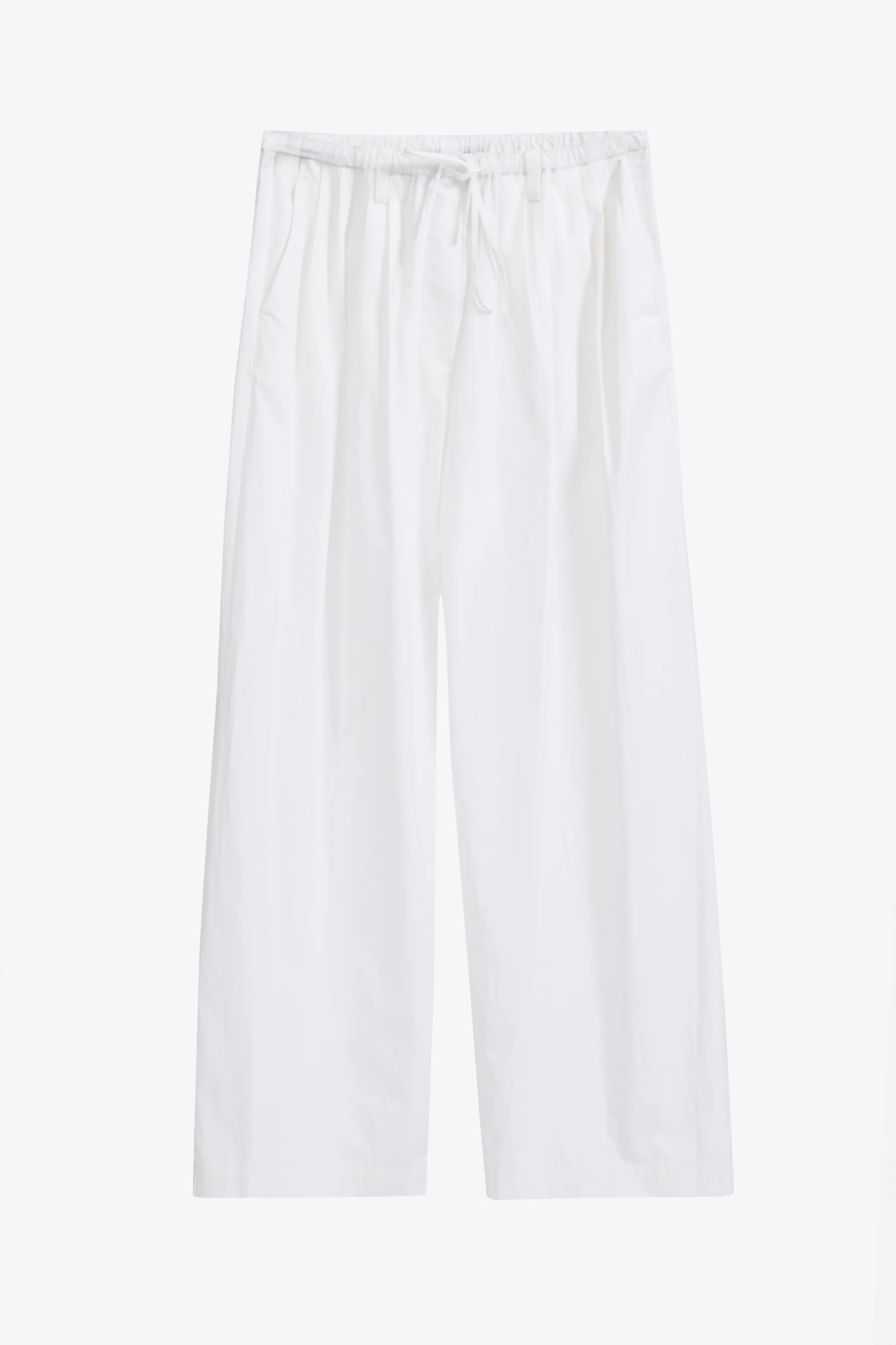 Structured Cotton Pull On Straight Leg Pants - Image 9
