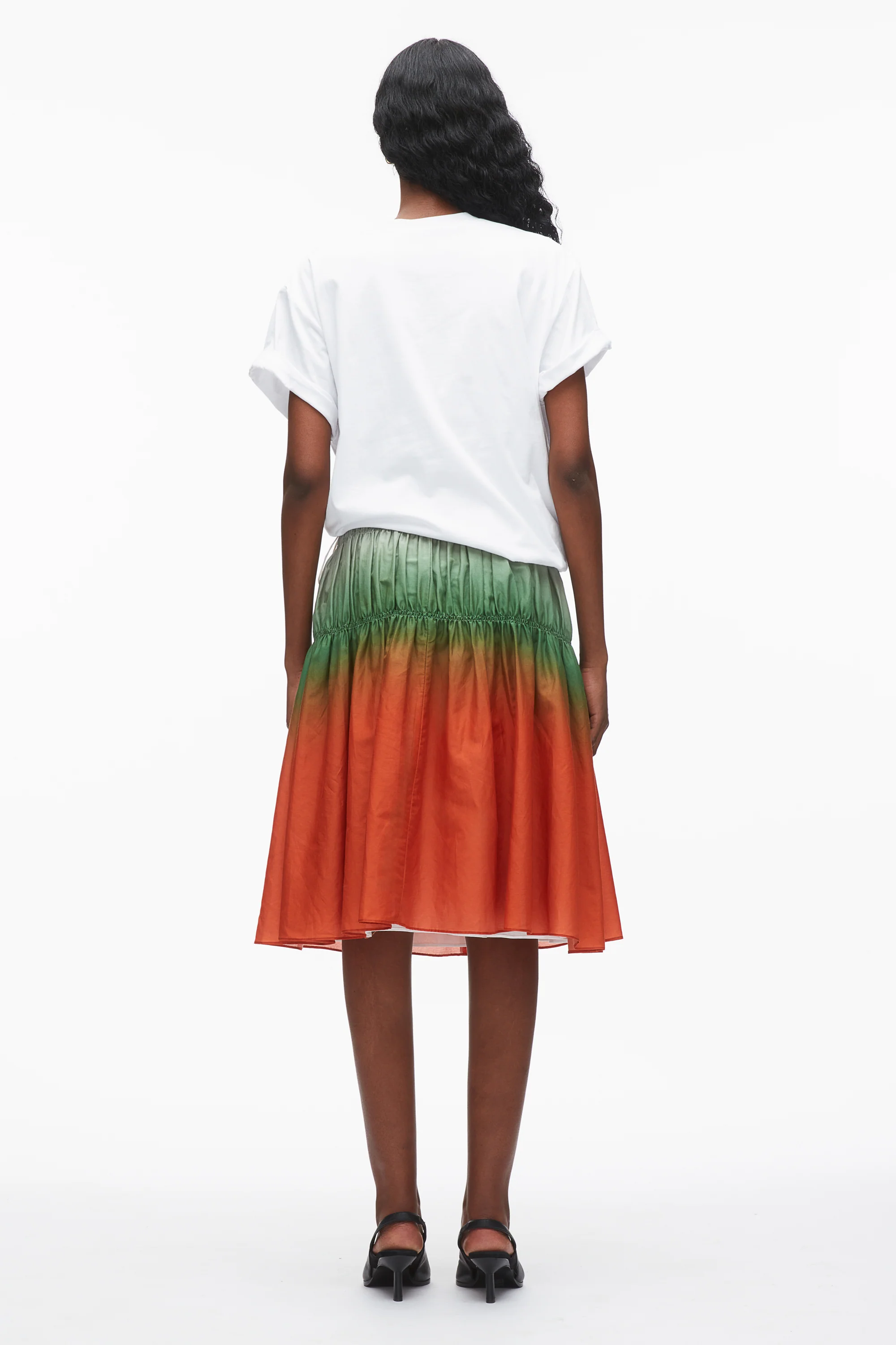 Ombré Voile T-Shirt Combo Dress - Image 4