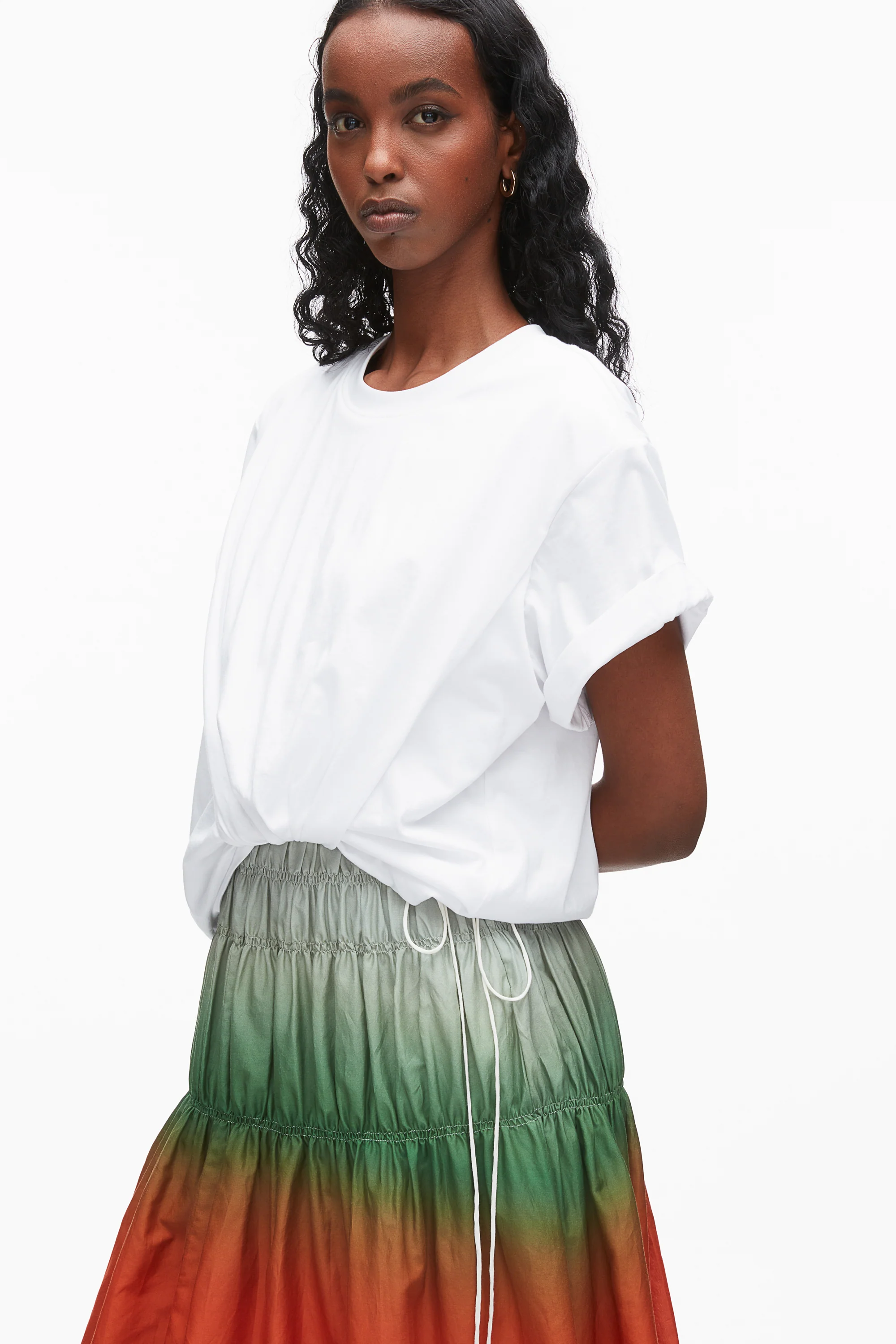 Ombré Voile T-Shirt Combo Dress - Image 5