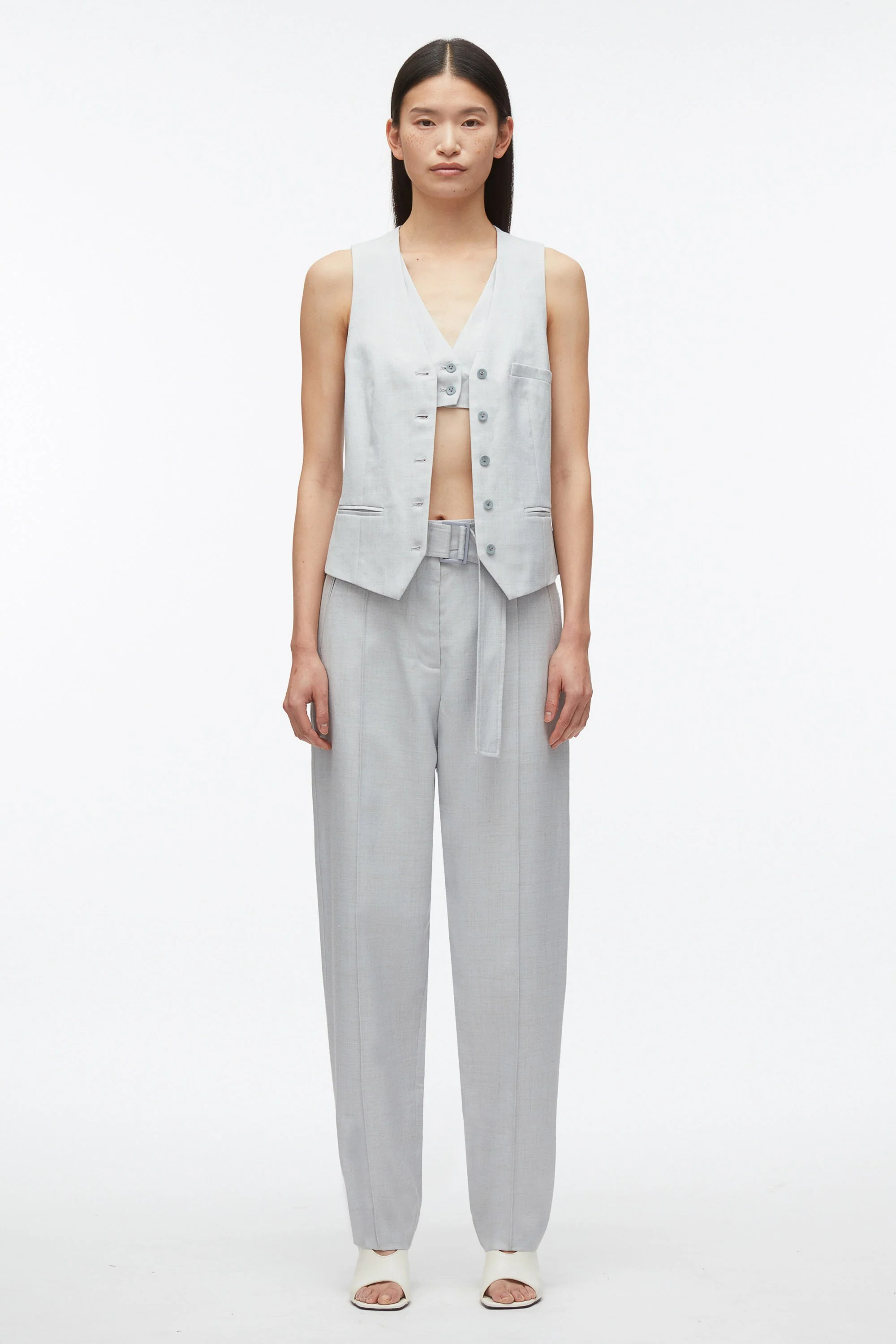 Tailored Vest with Set in Bra