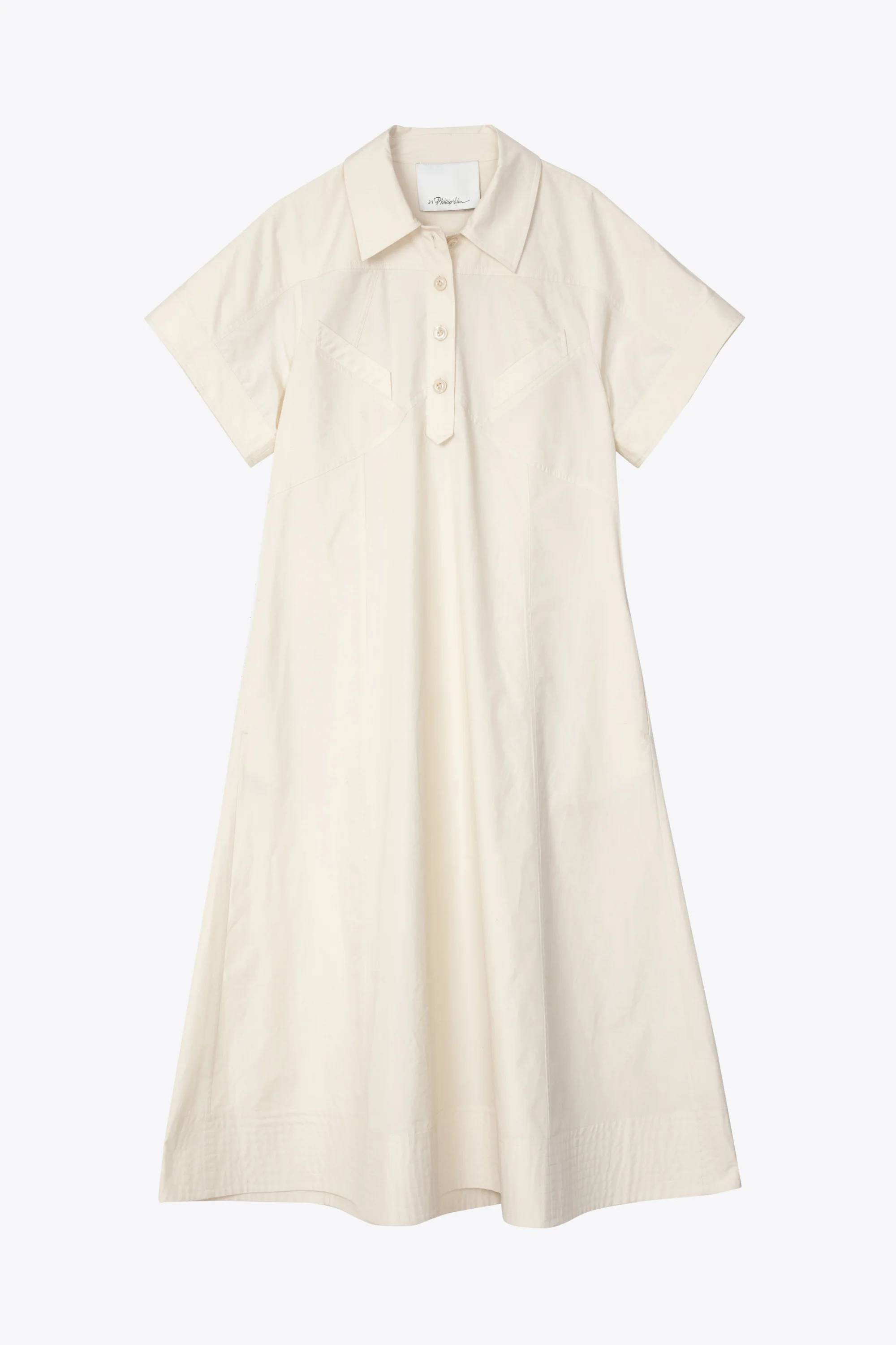 Poplin Trapeze Shirt Dress - Image 6