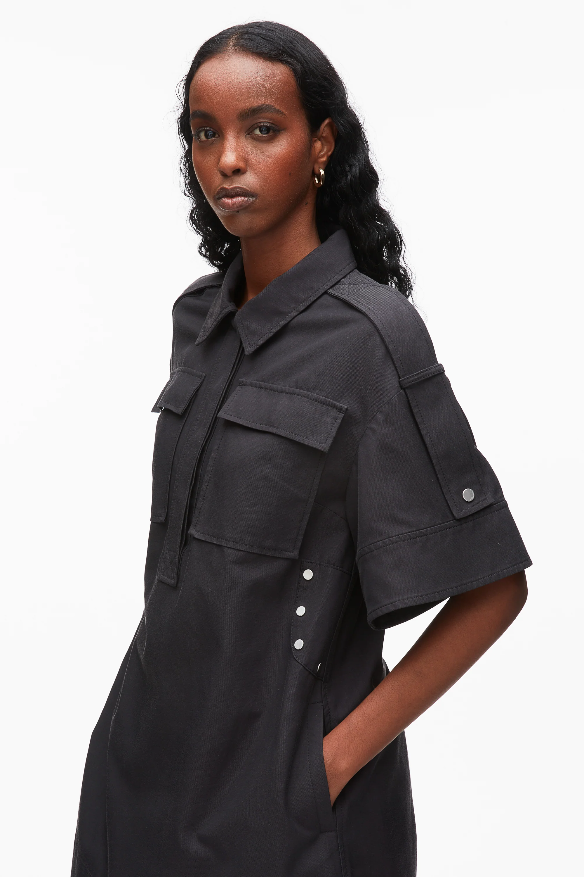 Utility Shift Shirt Dress - Image 6